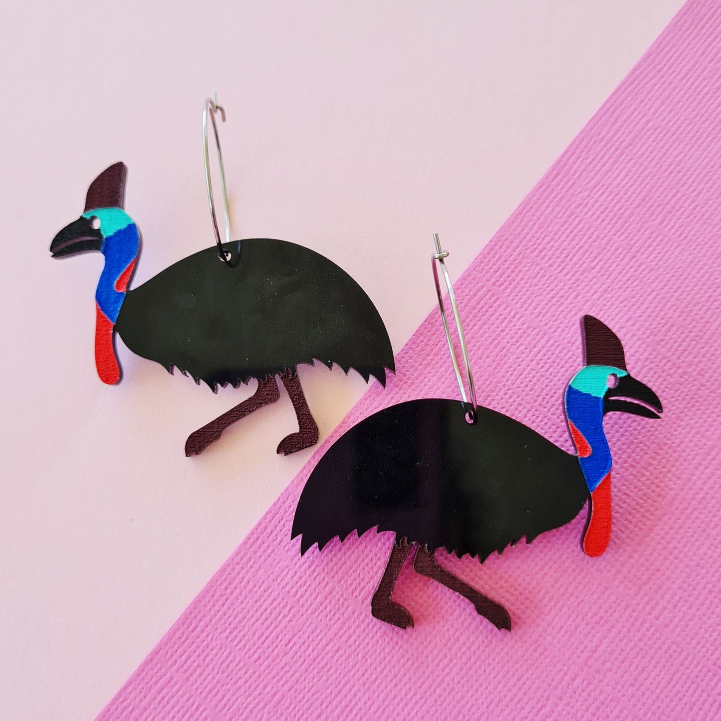 Cassowary Dangle Earrings
