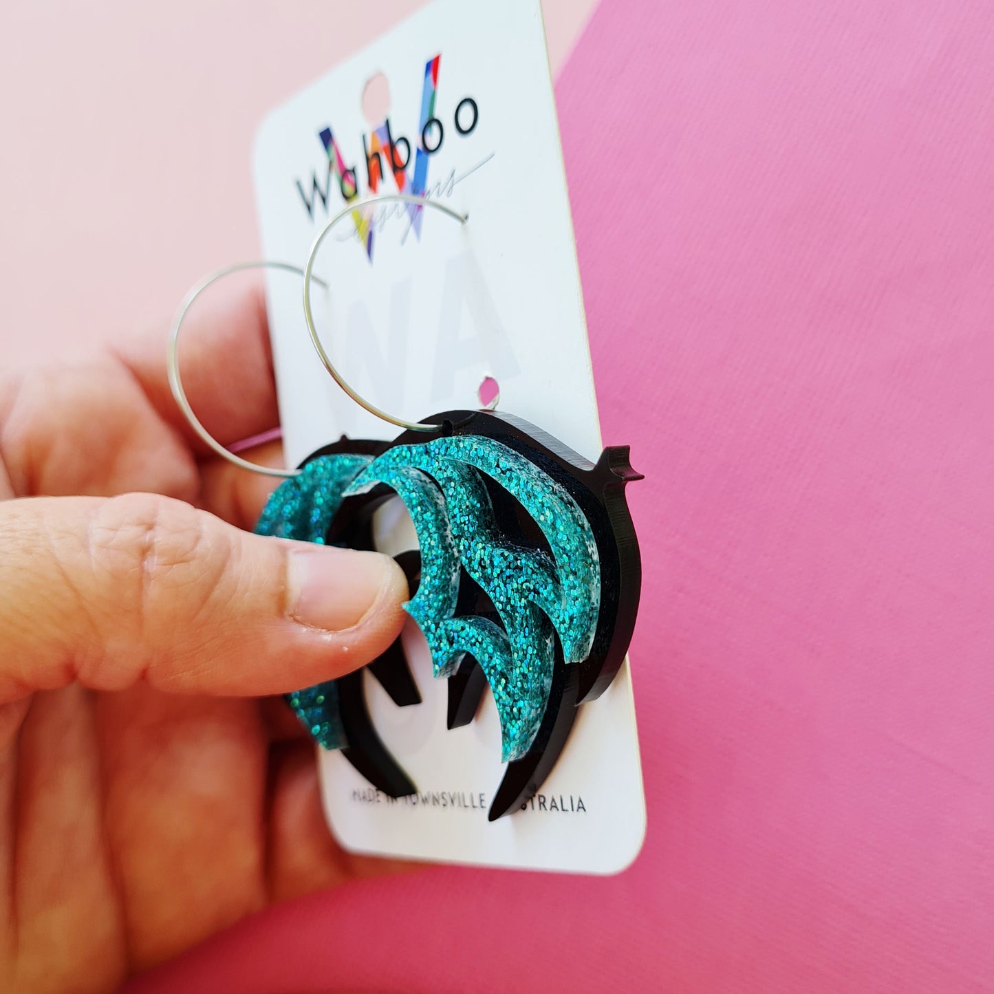 Tropical Angel Fish Dangle Earrings