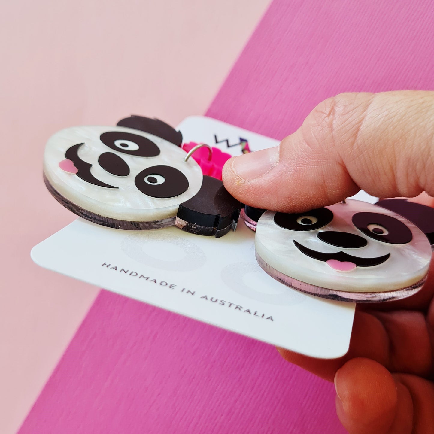 Panda Dangle Earrings
