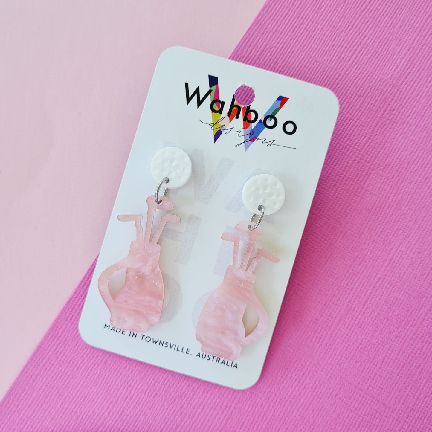 Golf Clubs Dangle Earrings