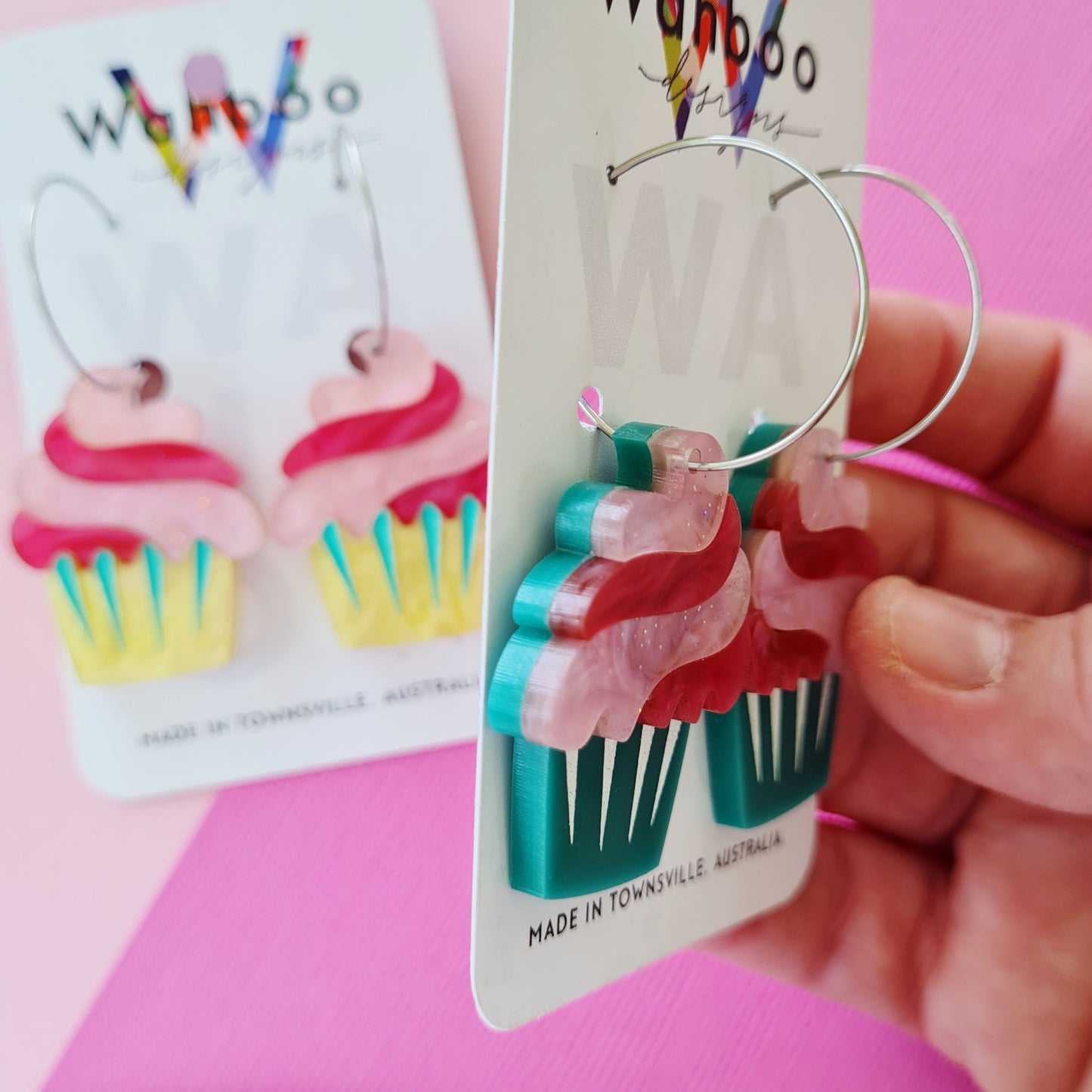 Cupcake Dangle Earrings