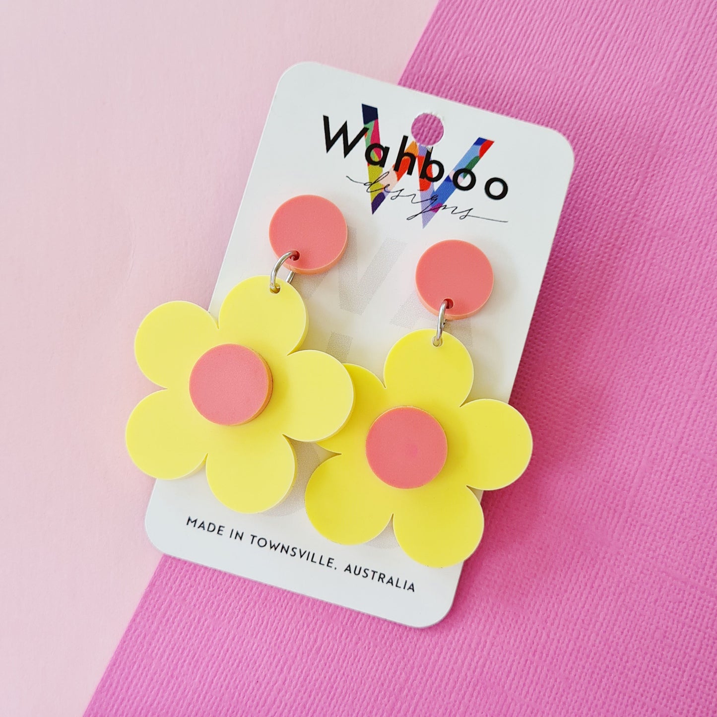 Bubble Flower Dangle Earrings