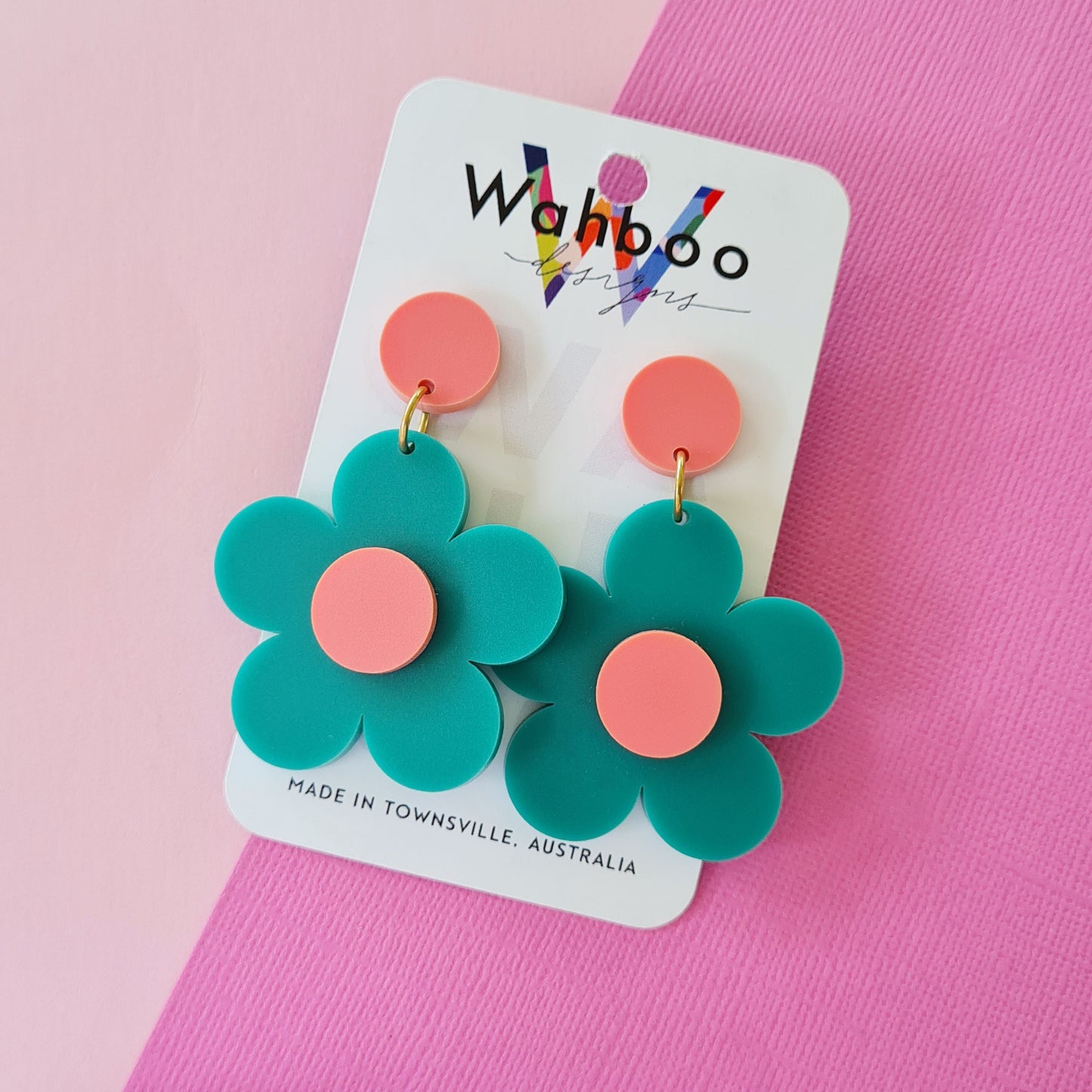 Bubble Flower Dangle Earrings