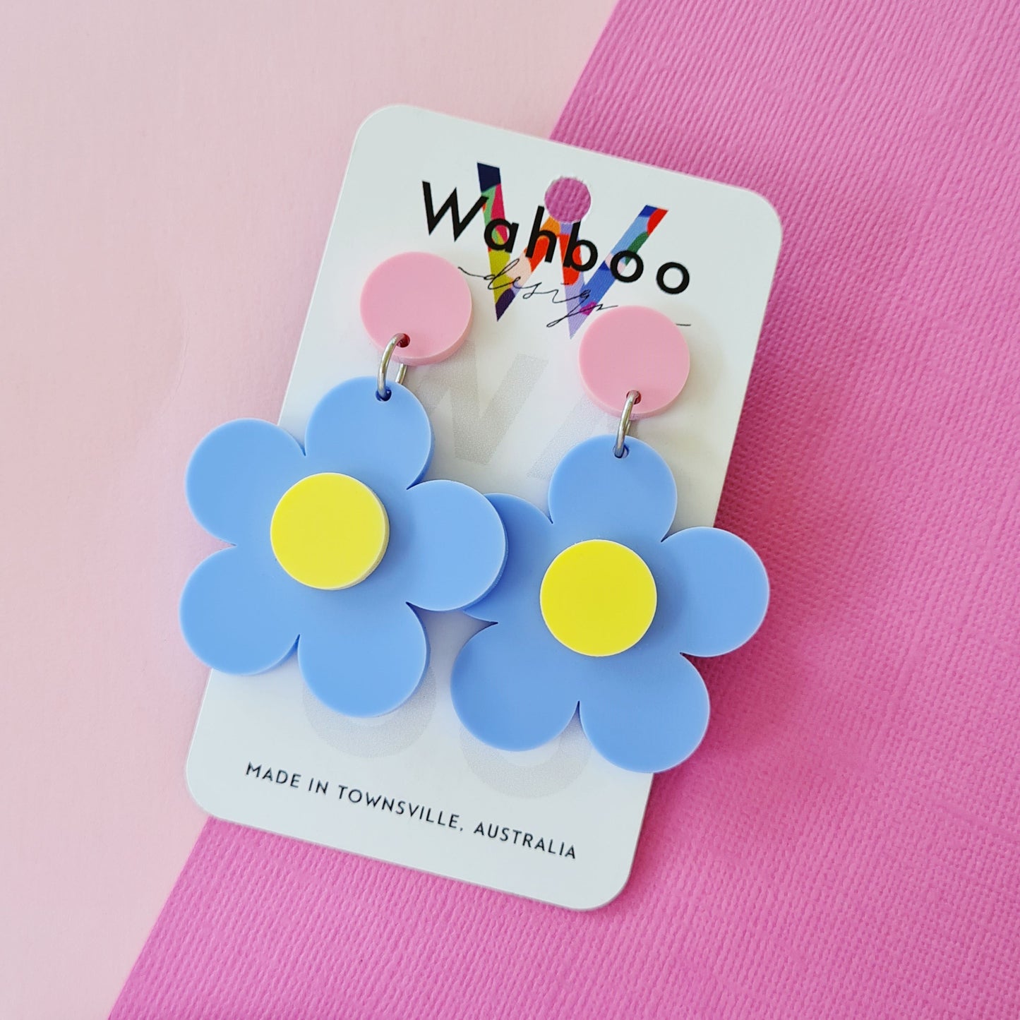 Bubble Flower Dangle Earrings