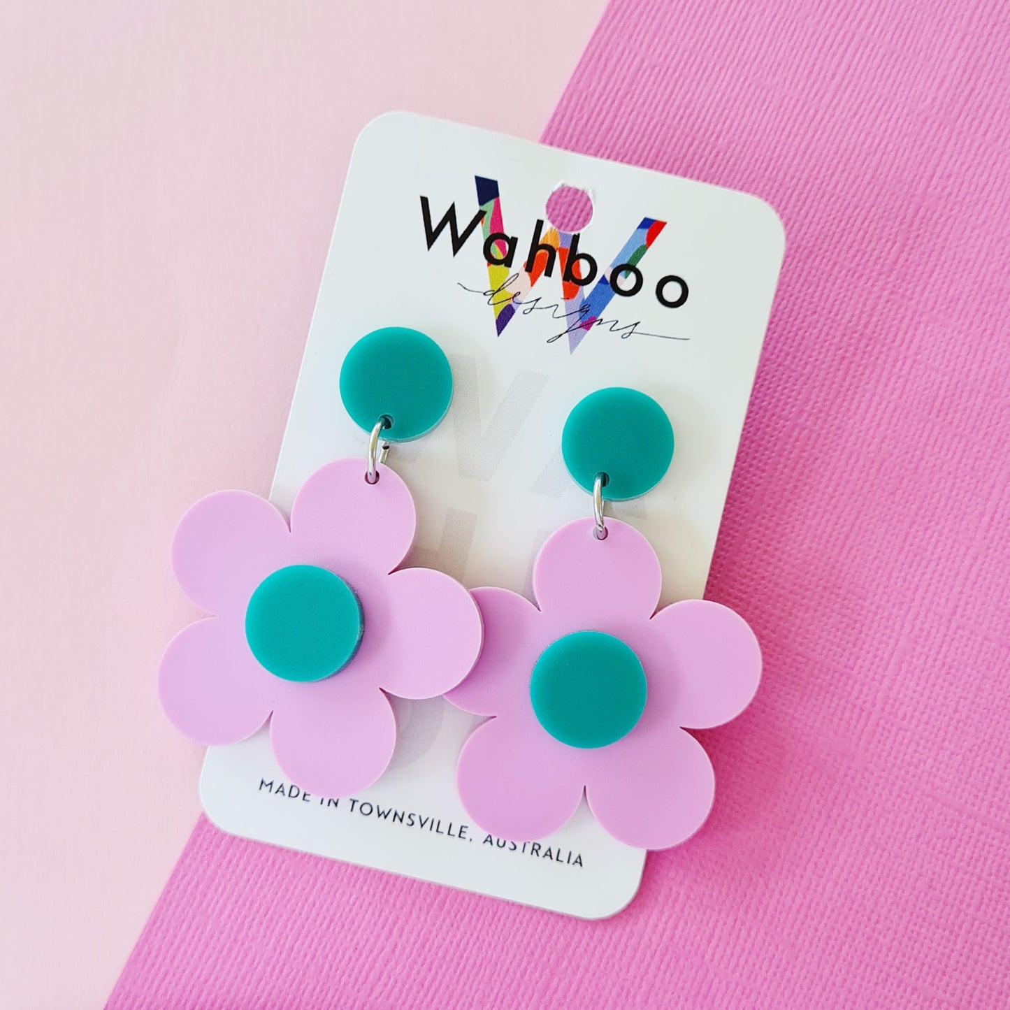 Bubble Flower Dangle Earrings