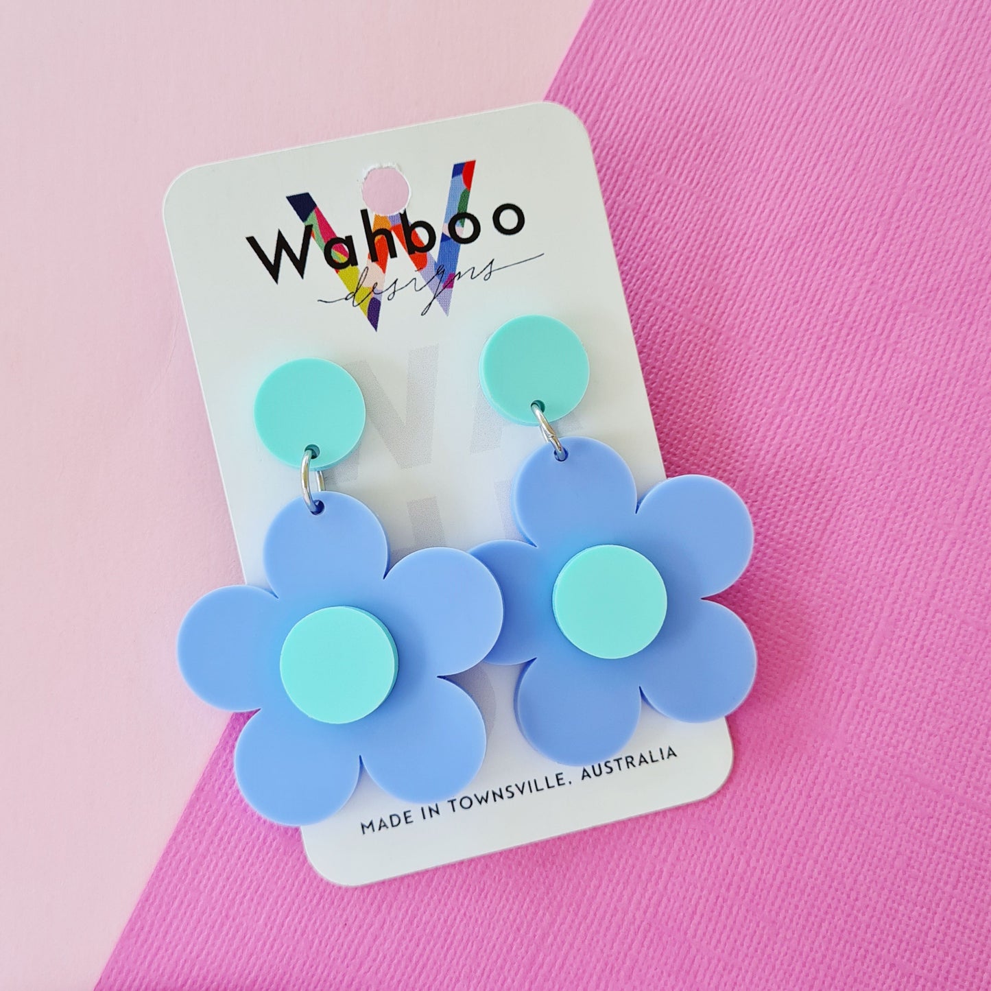 Bubble Flower Dangle Earrings