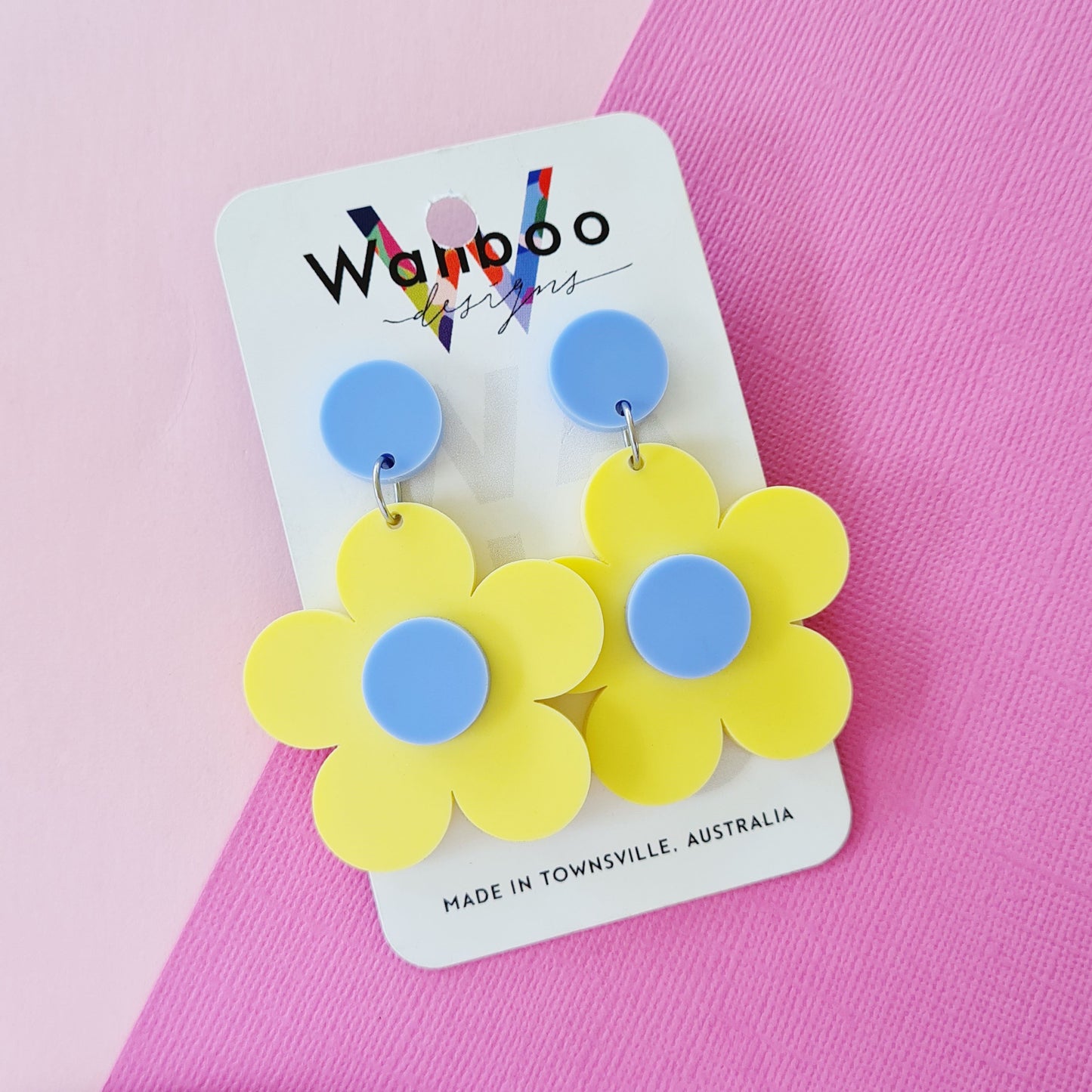 Bubble Flower Dangle Earrings