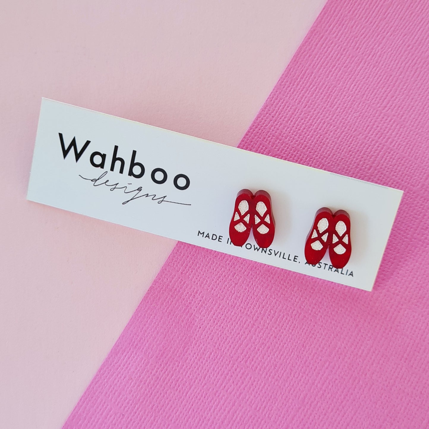 Ballet Dancing Slippers Stud Earrings