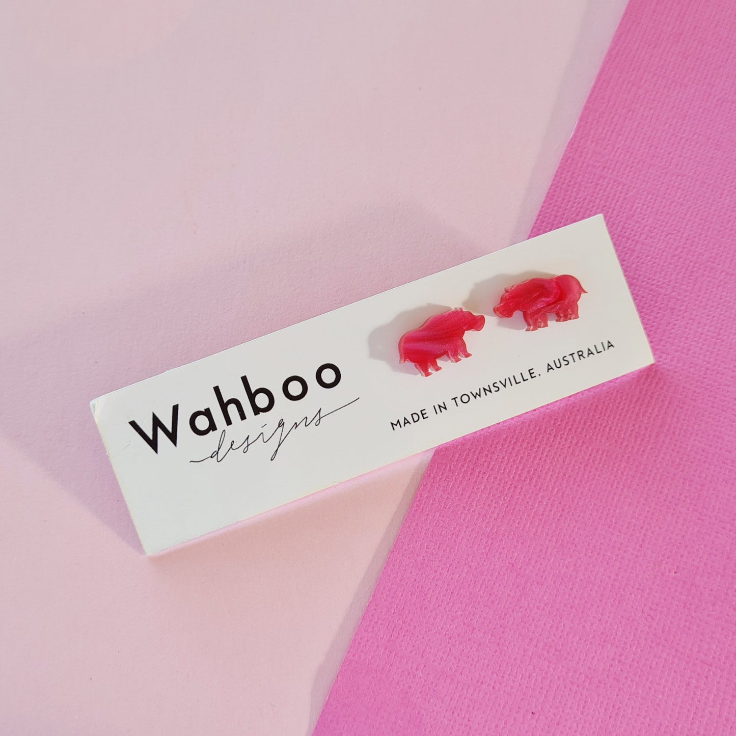 Hippopotamus Stud Earrings