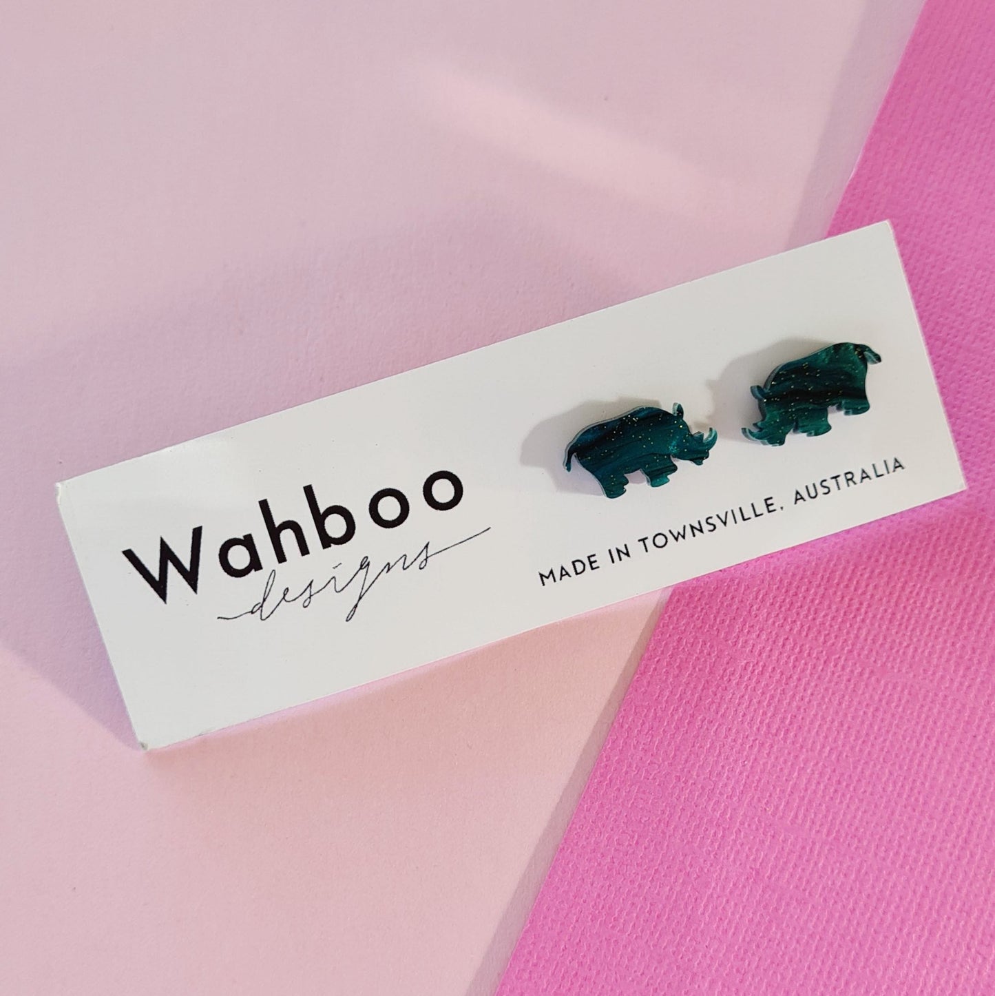 Rhinoceros Stud Earrings