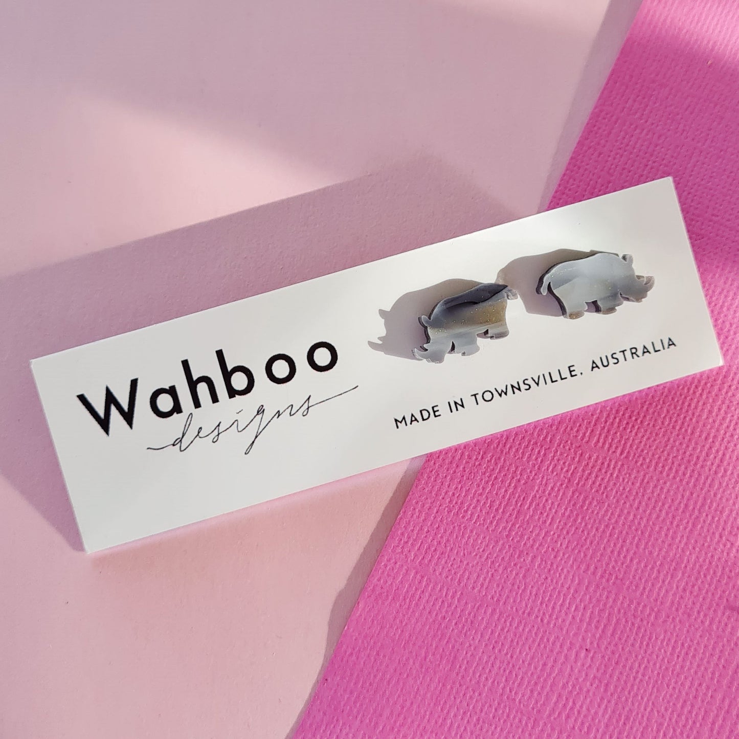 Rhinoceros Stud Earrings