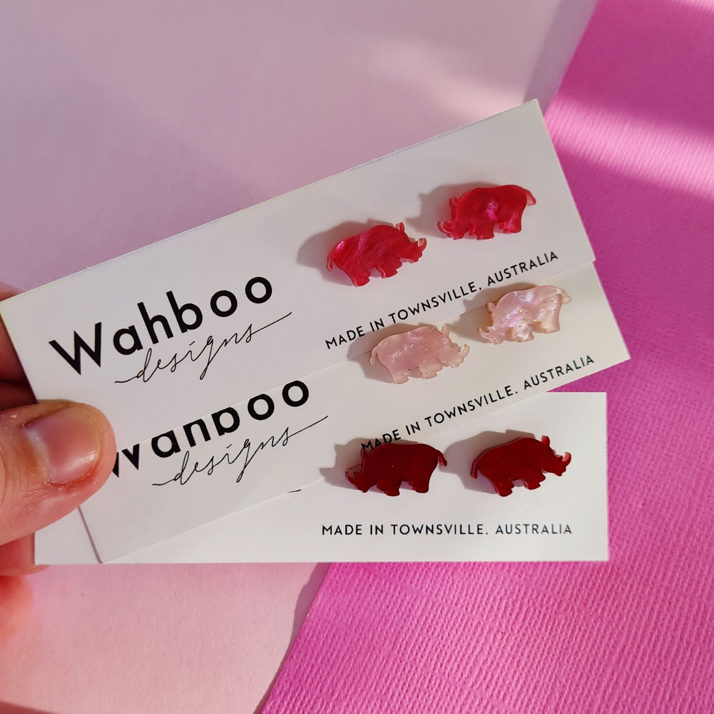 Rhinoceros Stud Earrings