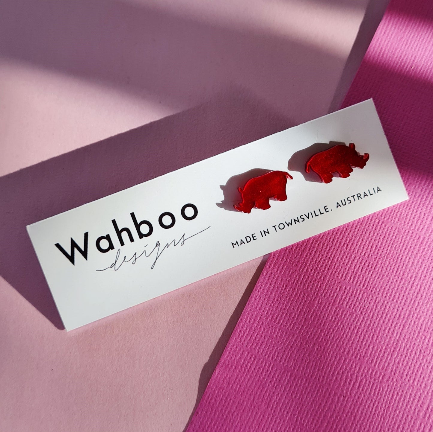 Rhinoceros Stud Earrings