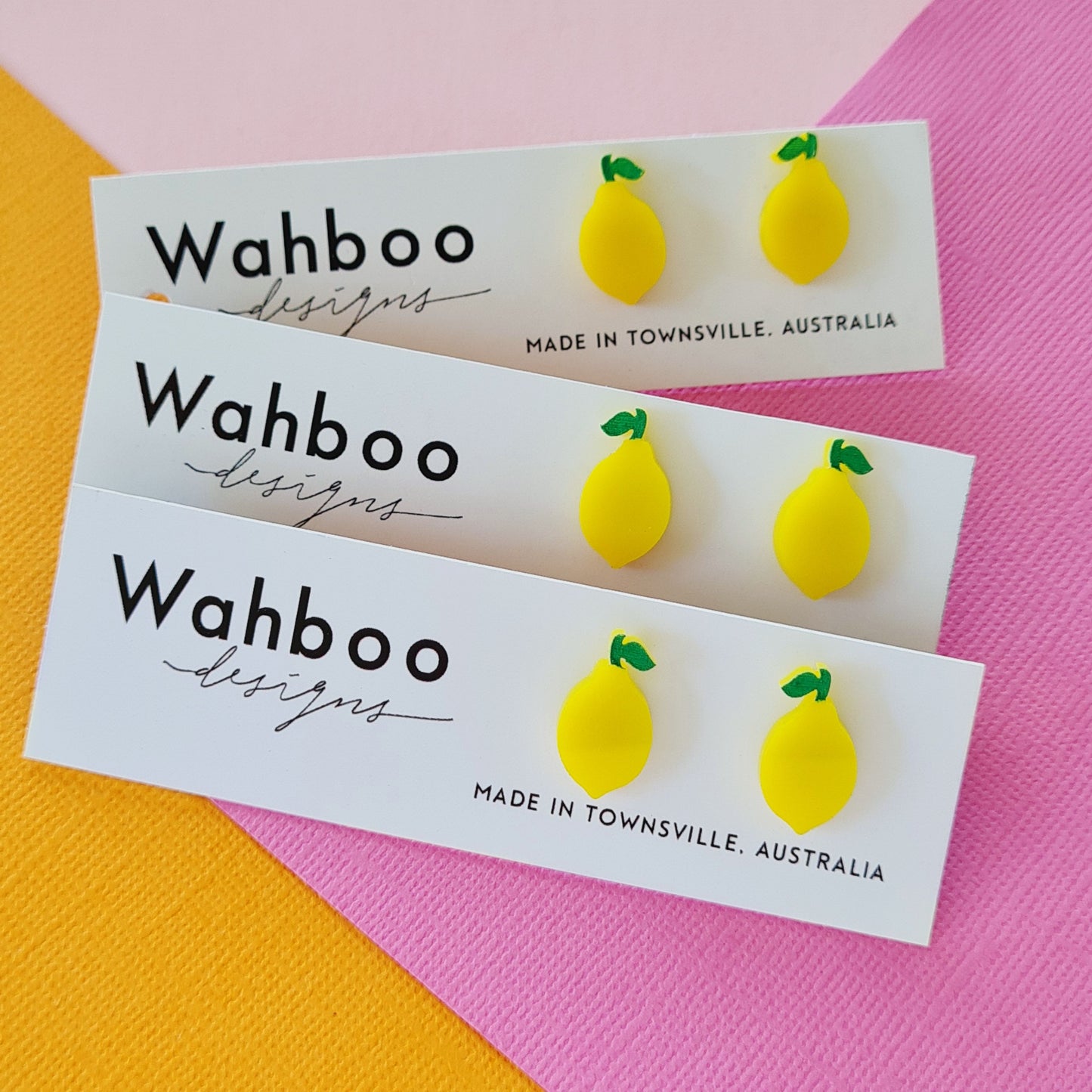 Lemon and Lime Stud Earrings