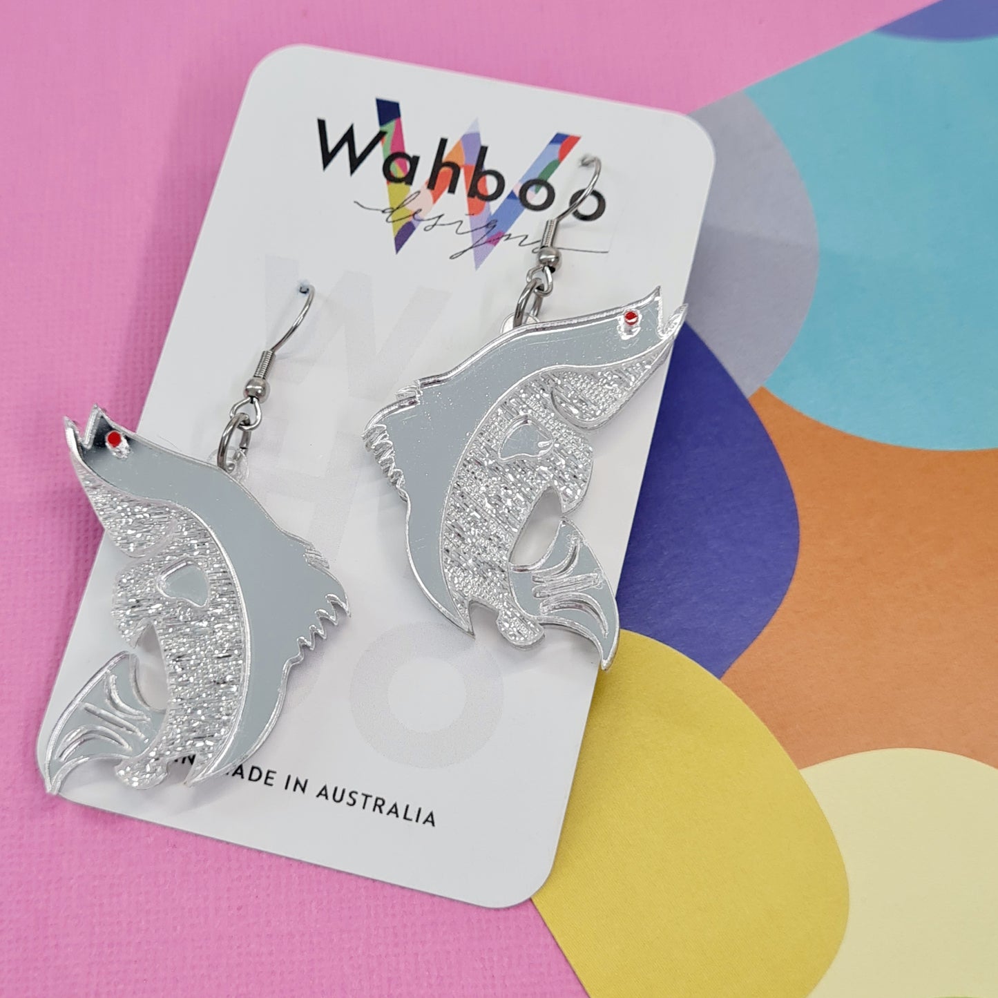 Barramundi Fish Dangle Earrings