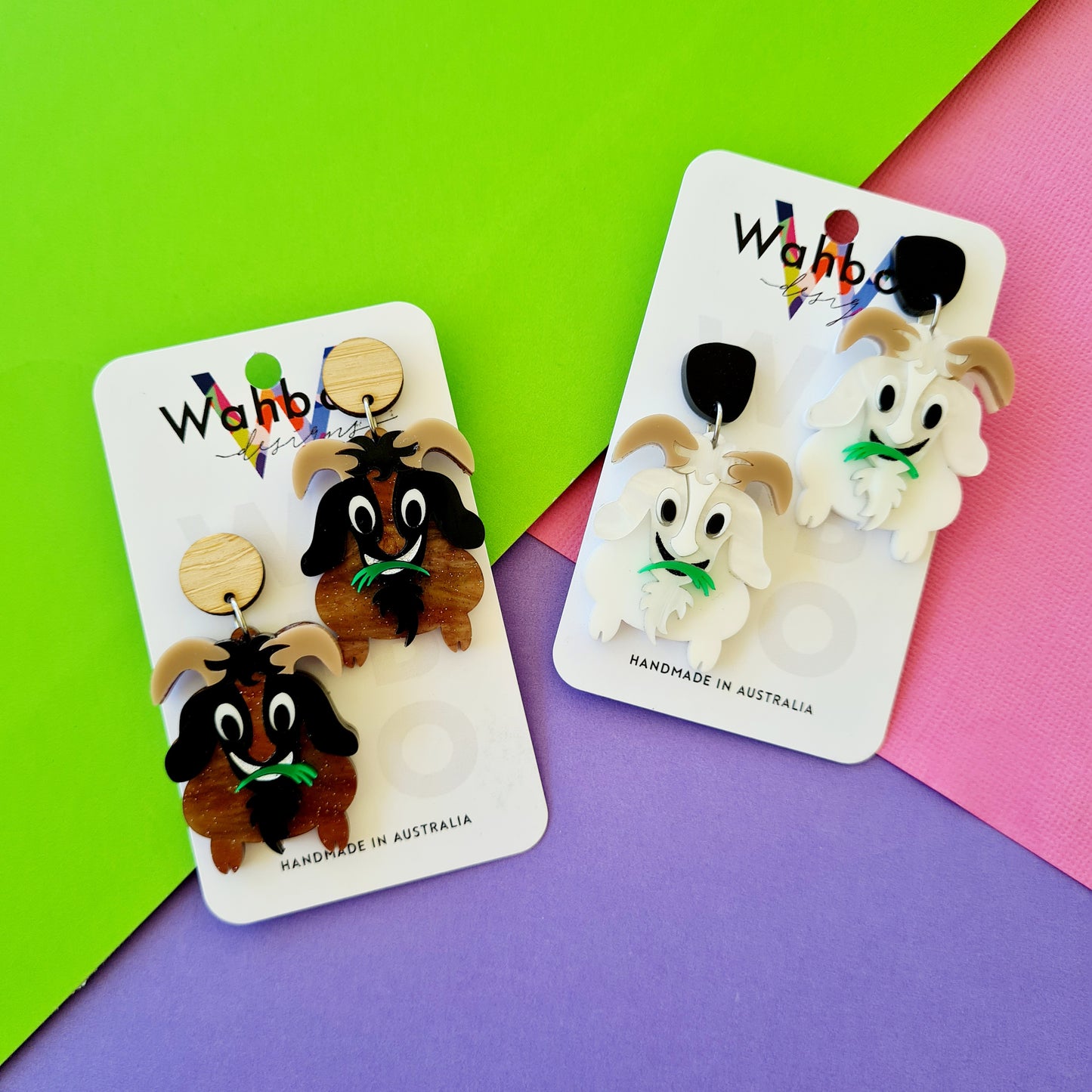 Goat Dangle Earrings