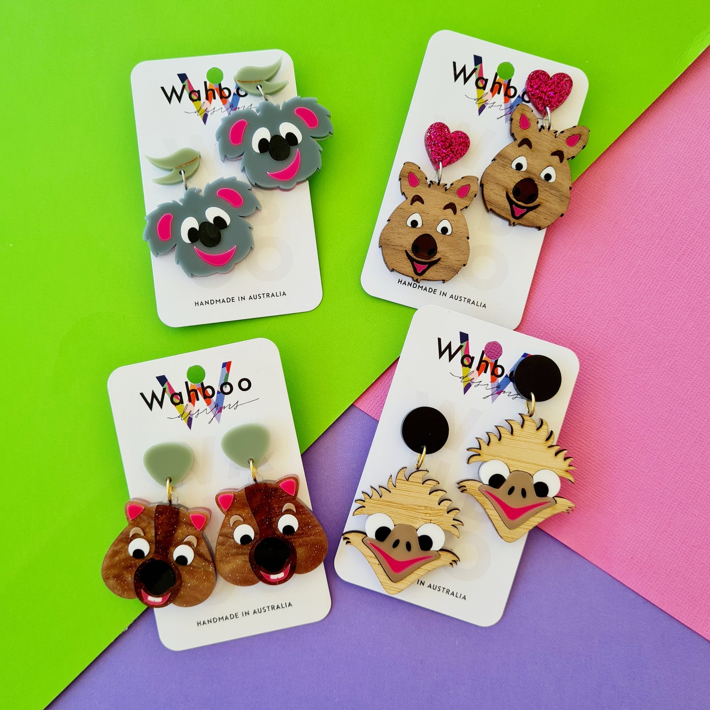 Quokka Dangle Earrings