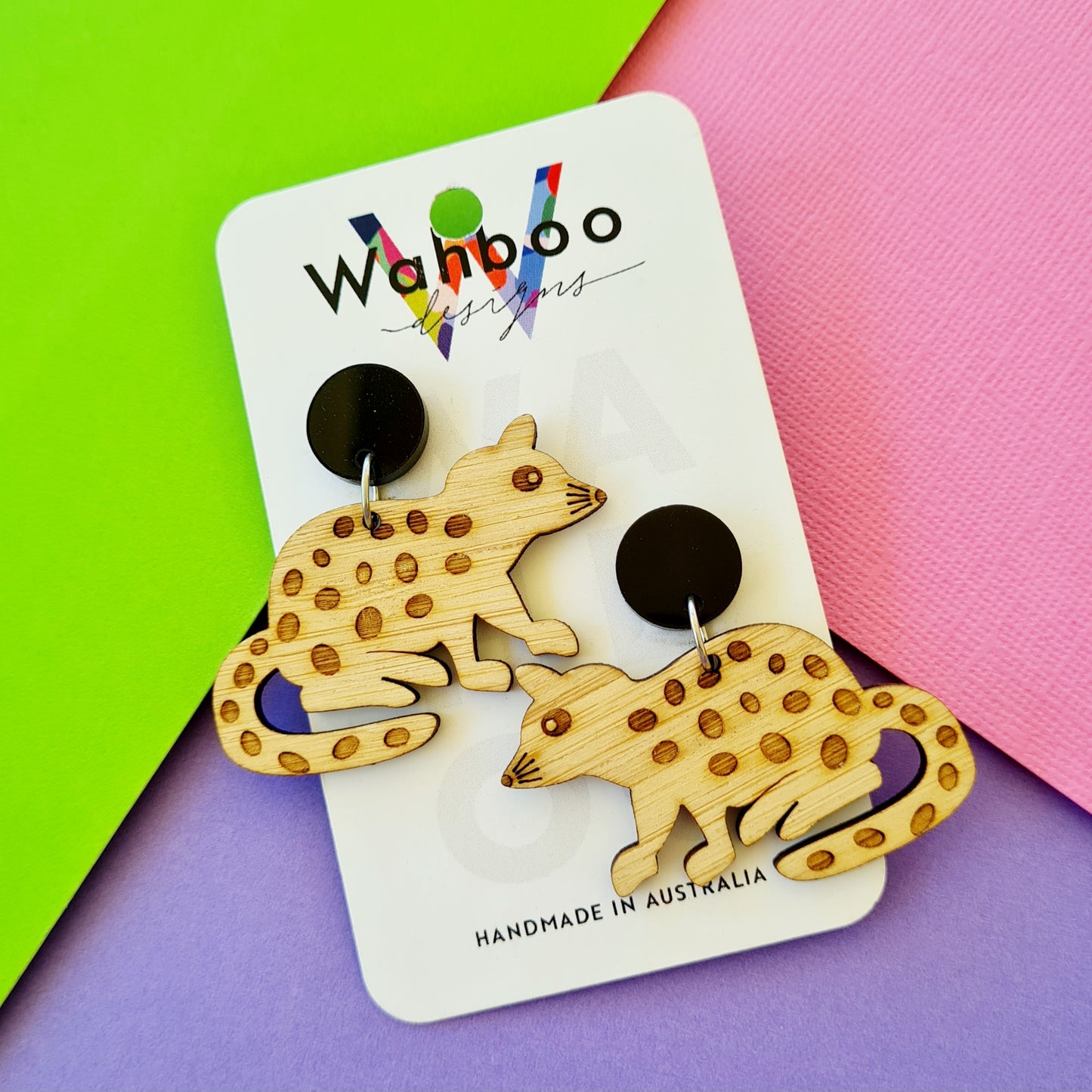 Native Aussie Animal Dangle Earrings