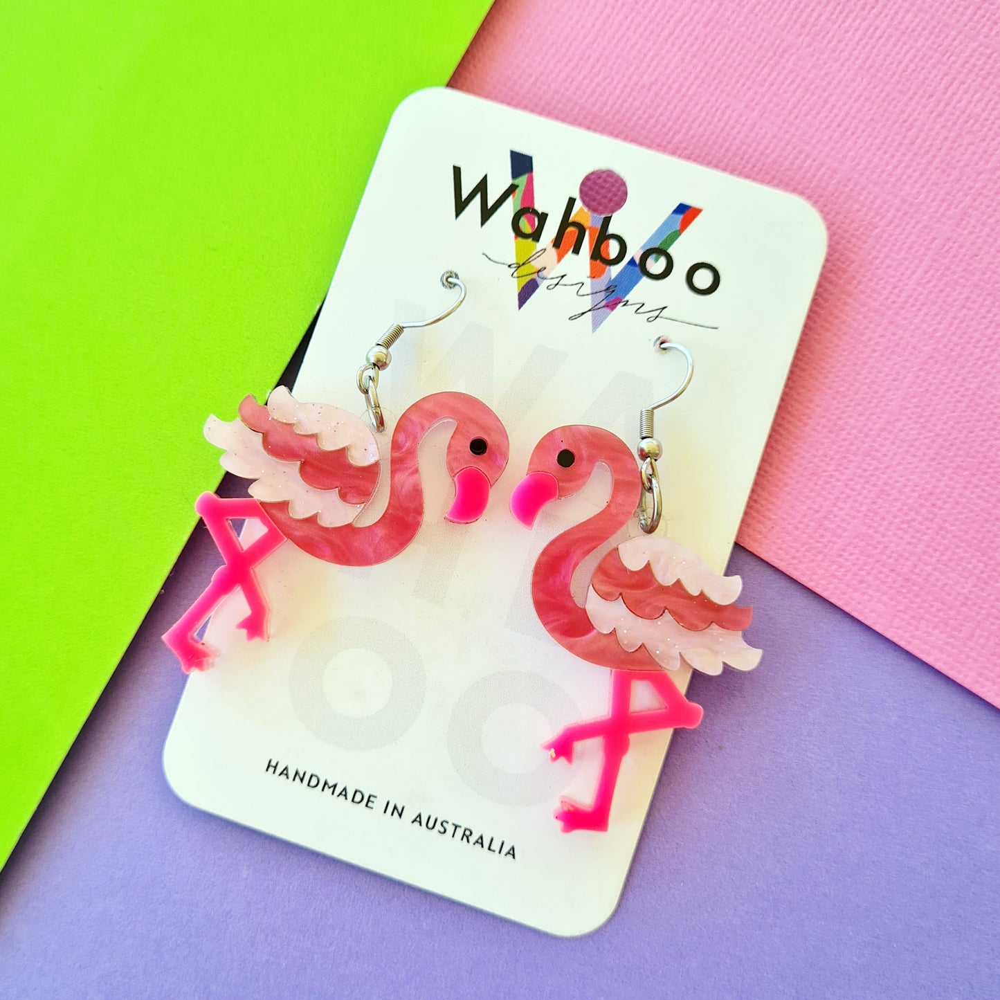 Flamingo Dangle Earrings