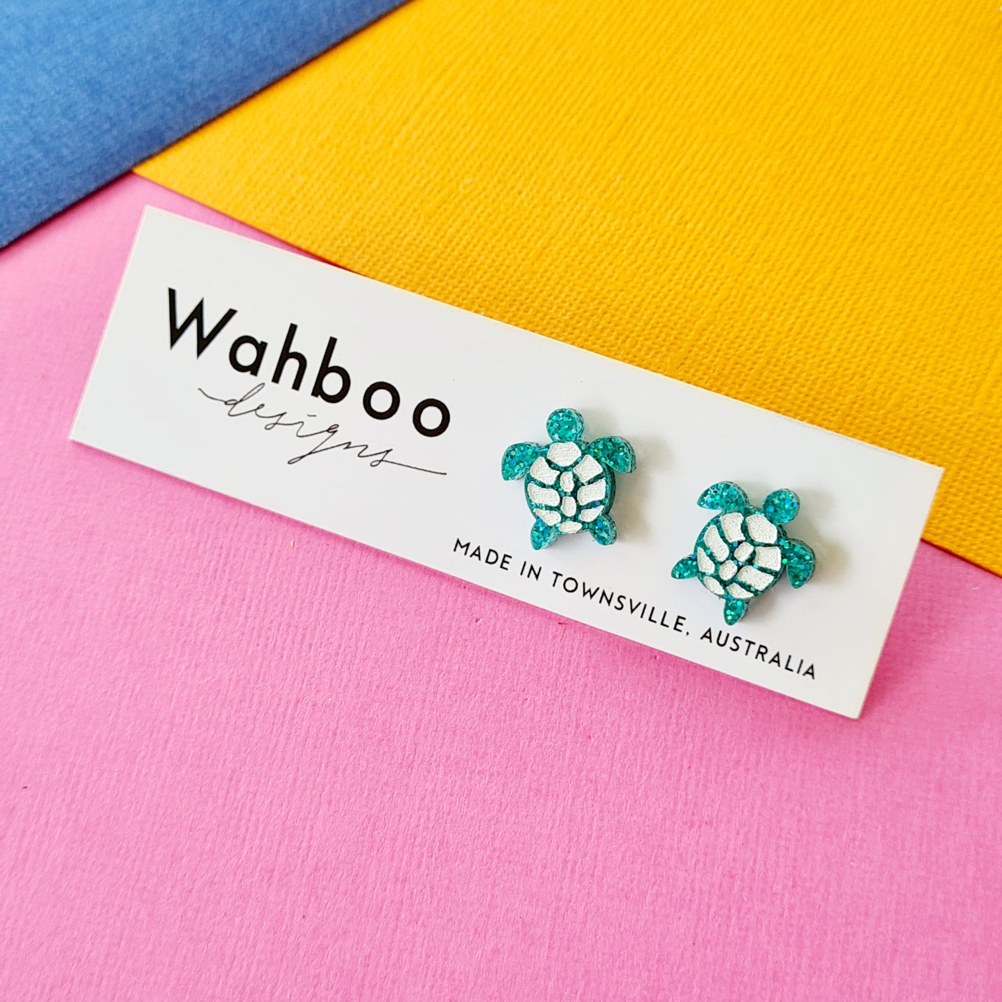 Turtle (painted) Stud Earrings