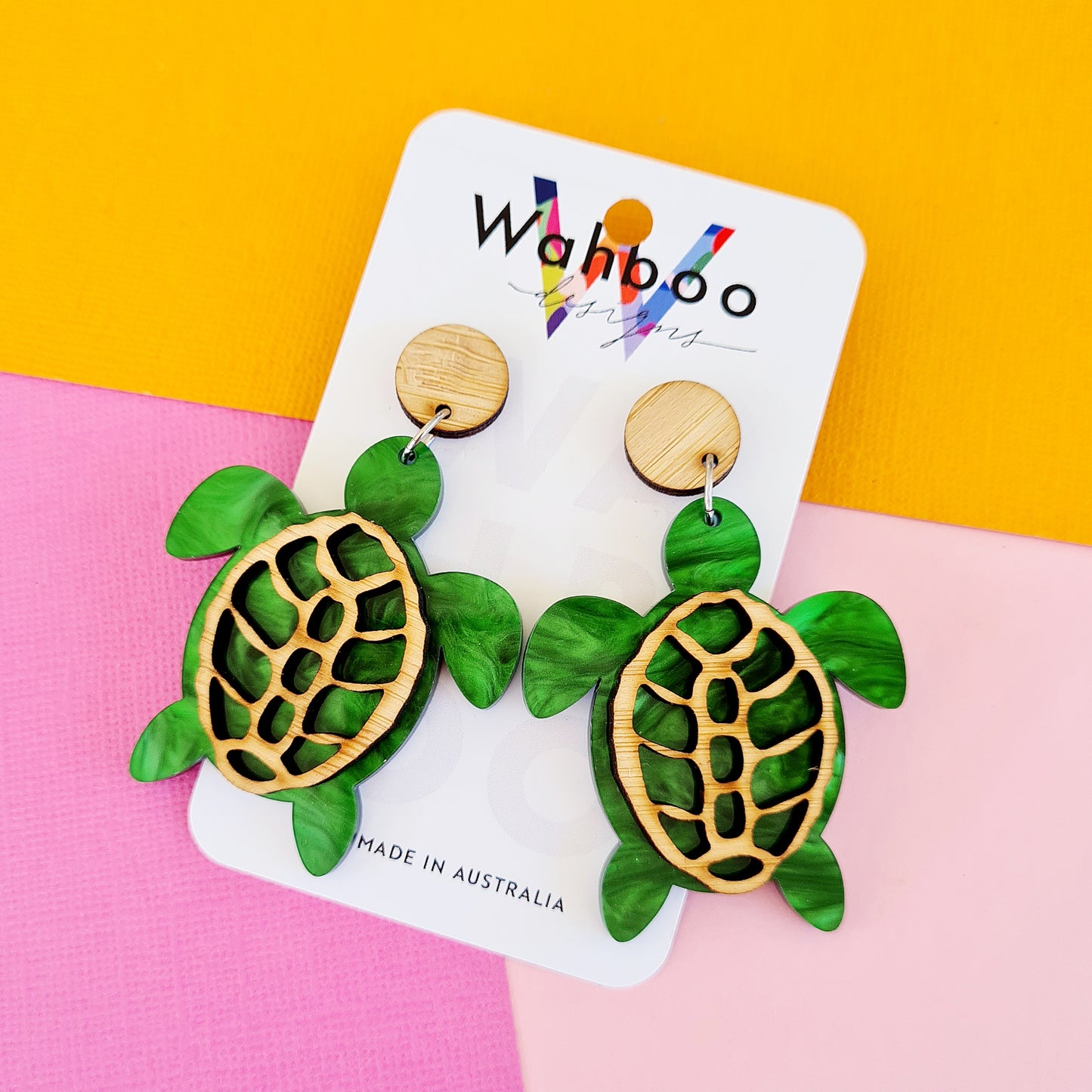 Turtle Dangle Earrings