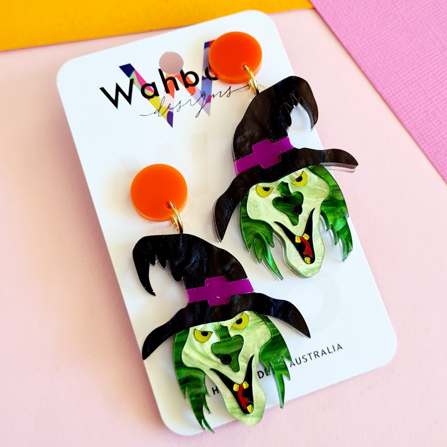Halloween Witch Dangle Earrings