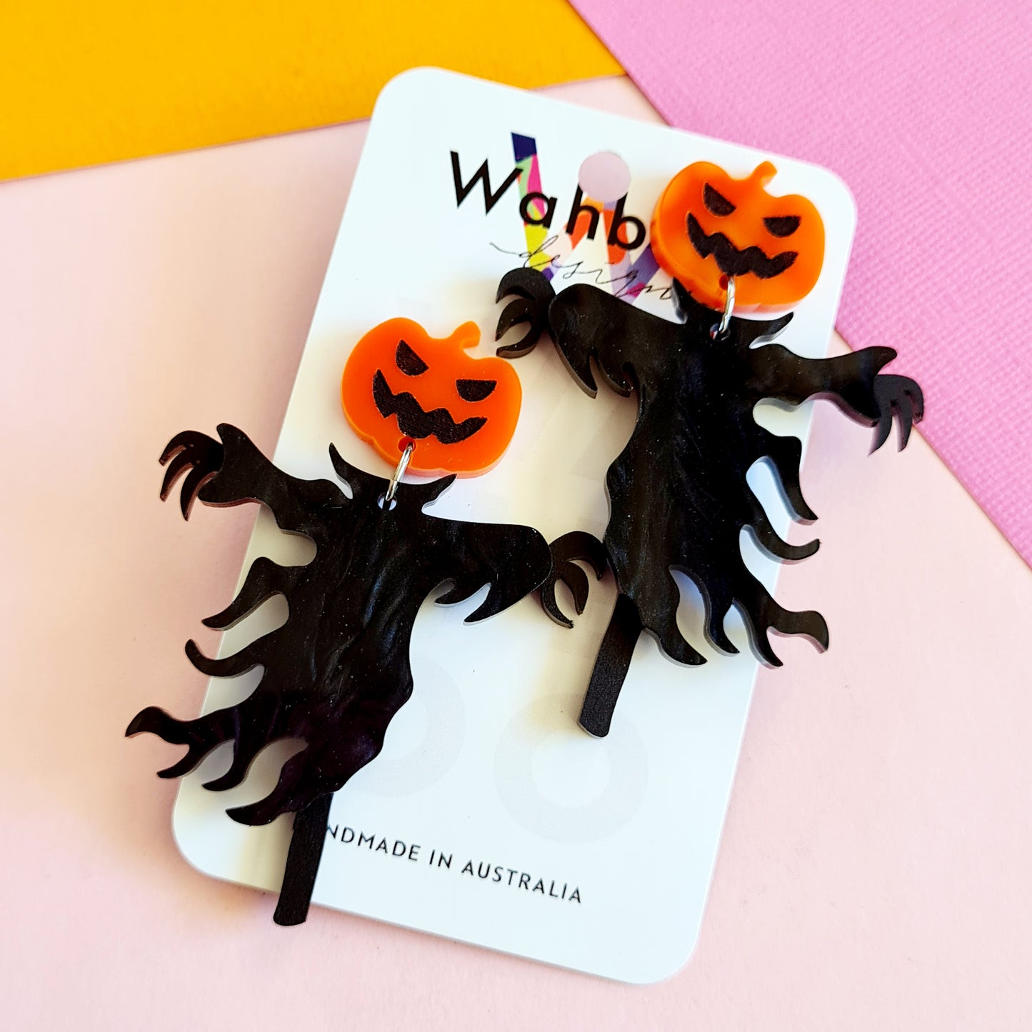 Halloween Scarecrow Dangle Earrings