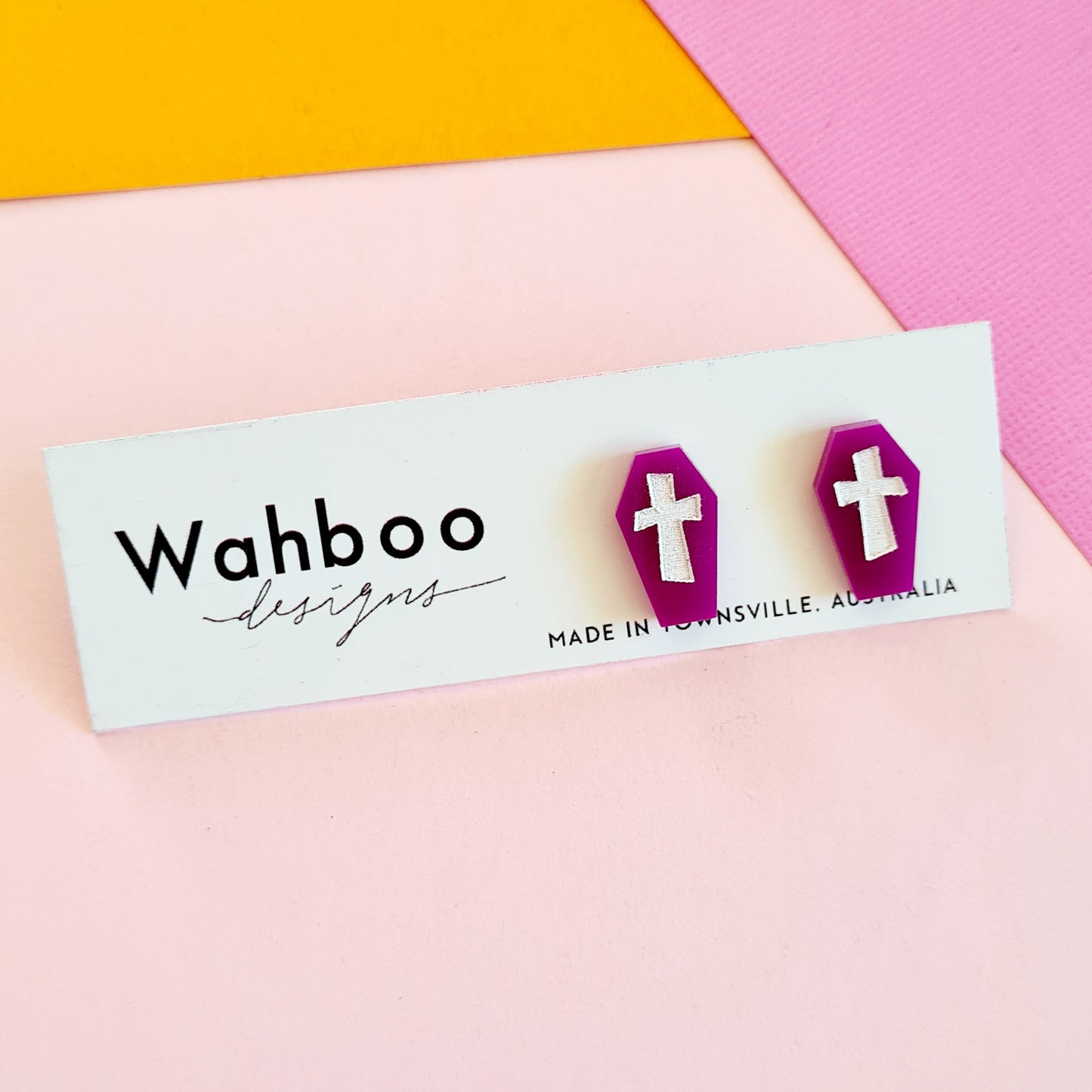 Halloween Coffin Stud Earrings