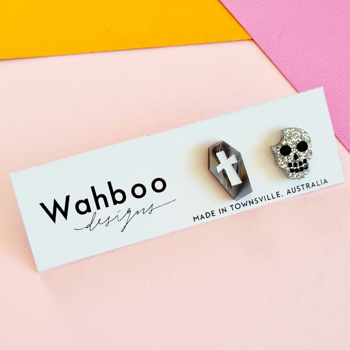 Halloween Coffin Stud Earrings