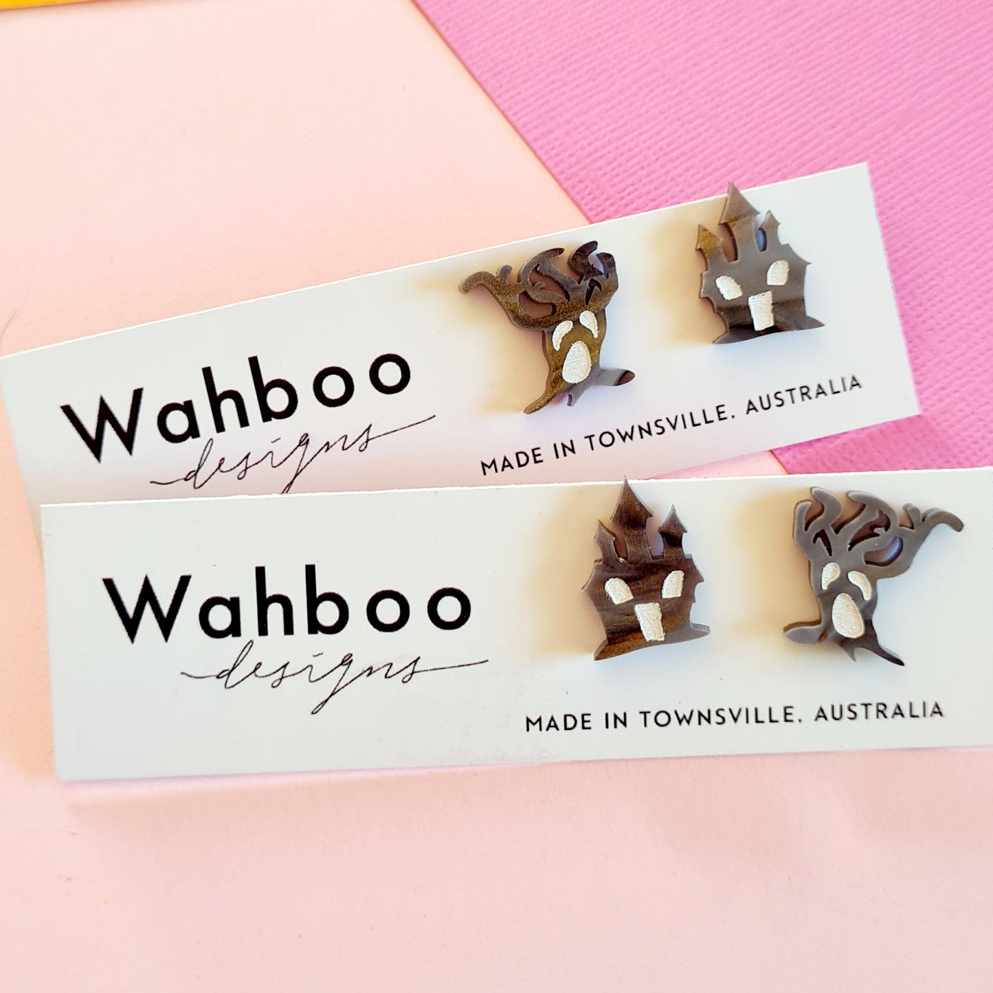 Halloween Spooky Tree Stud Earrings