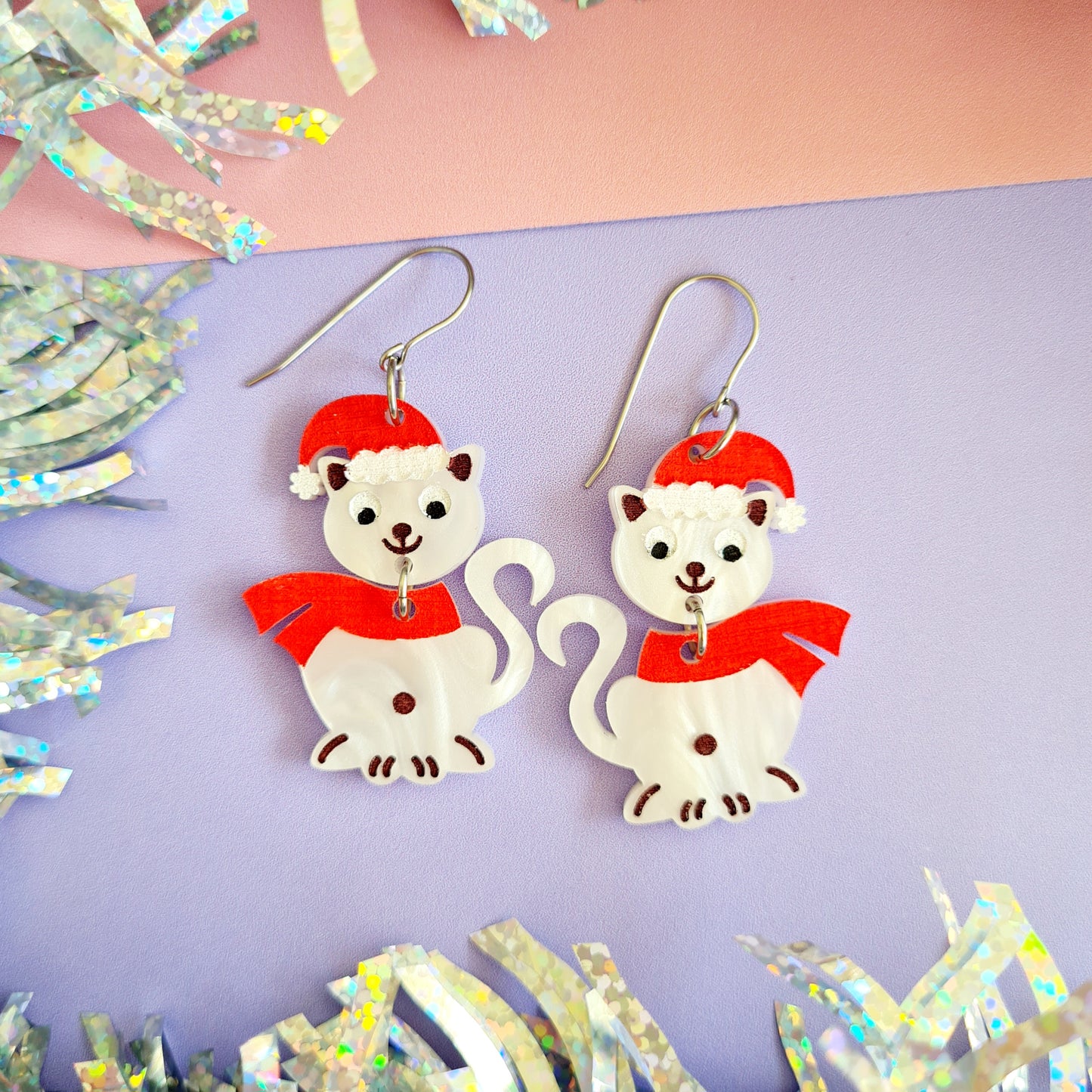 Christmas Farm Animals Dangle Earrings