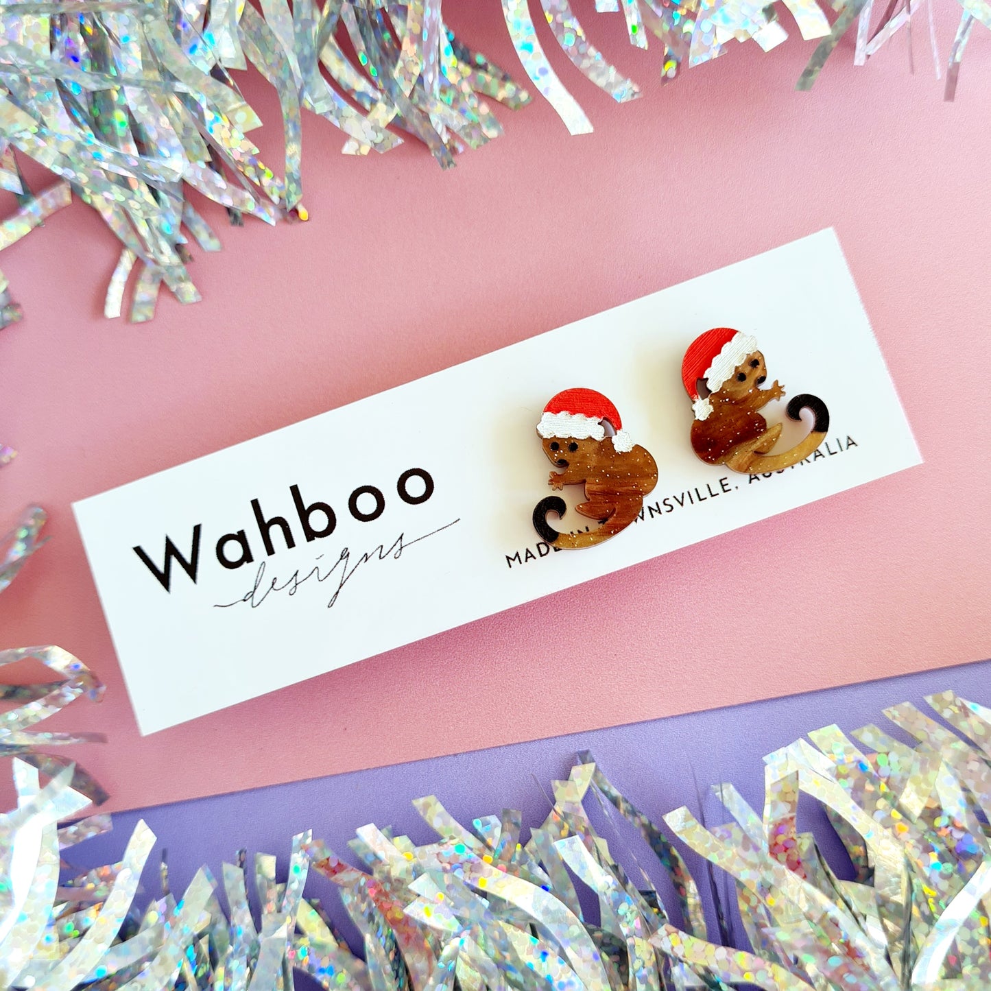 Christmas Possum Stud Earrings