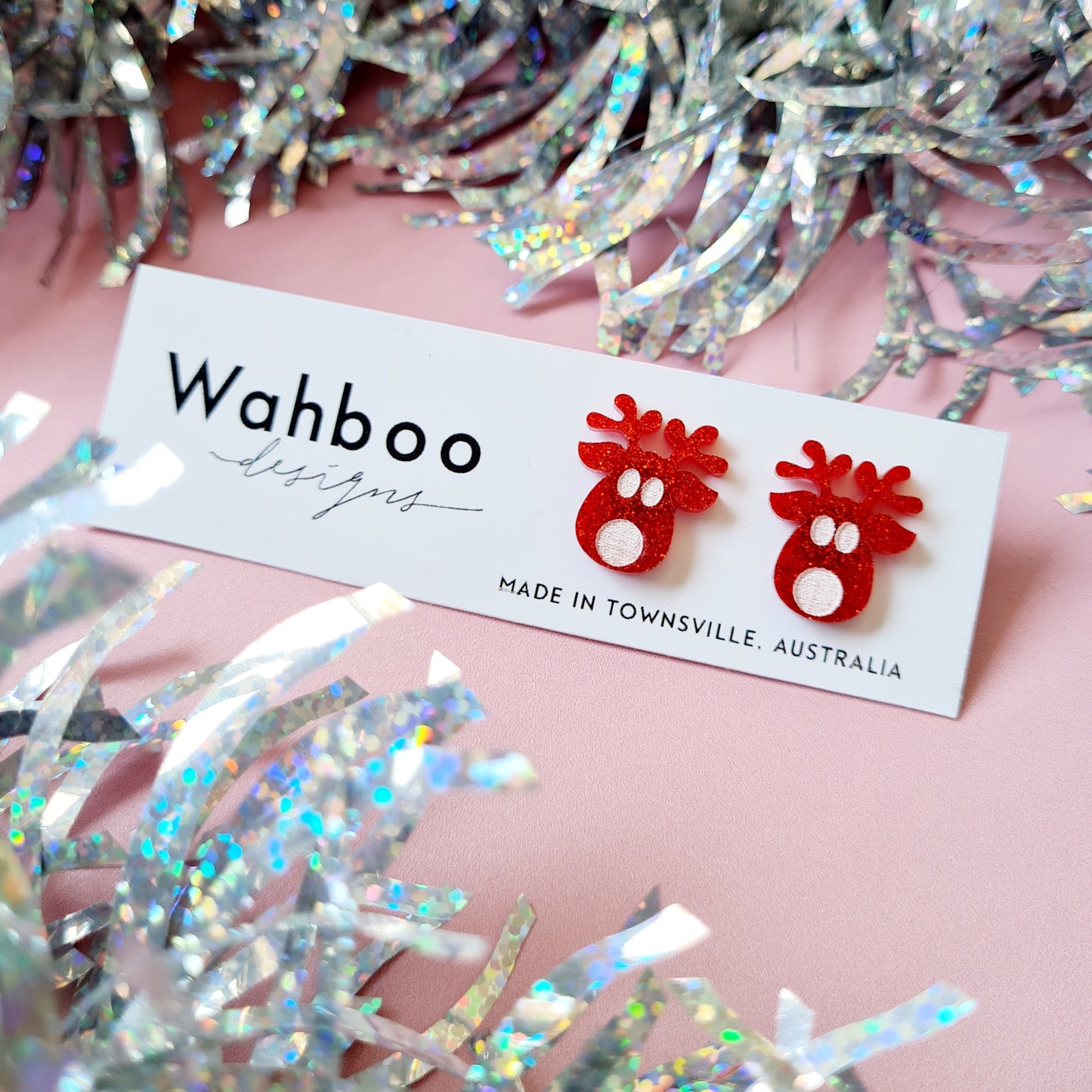 Christmas Rudolph Stud Earrings