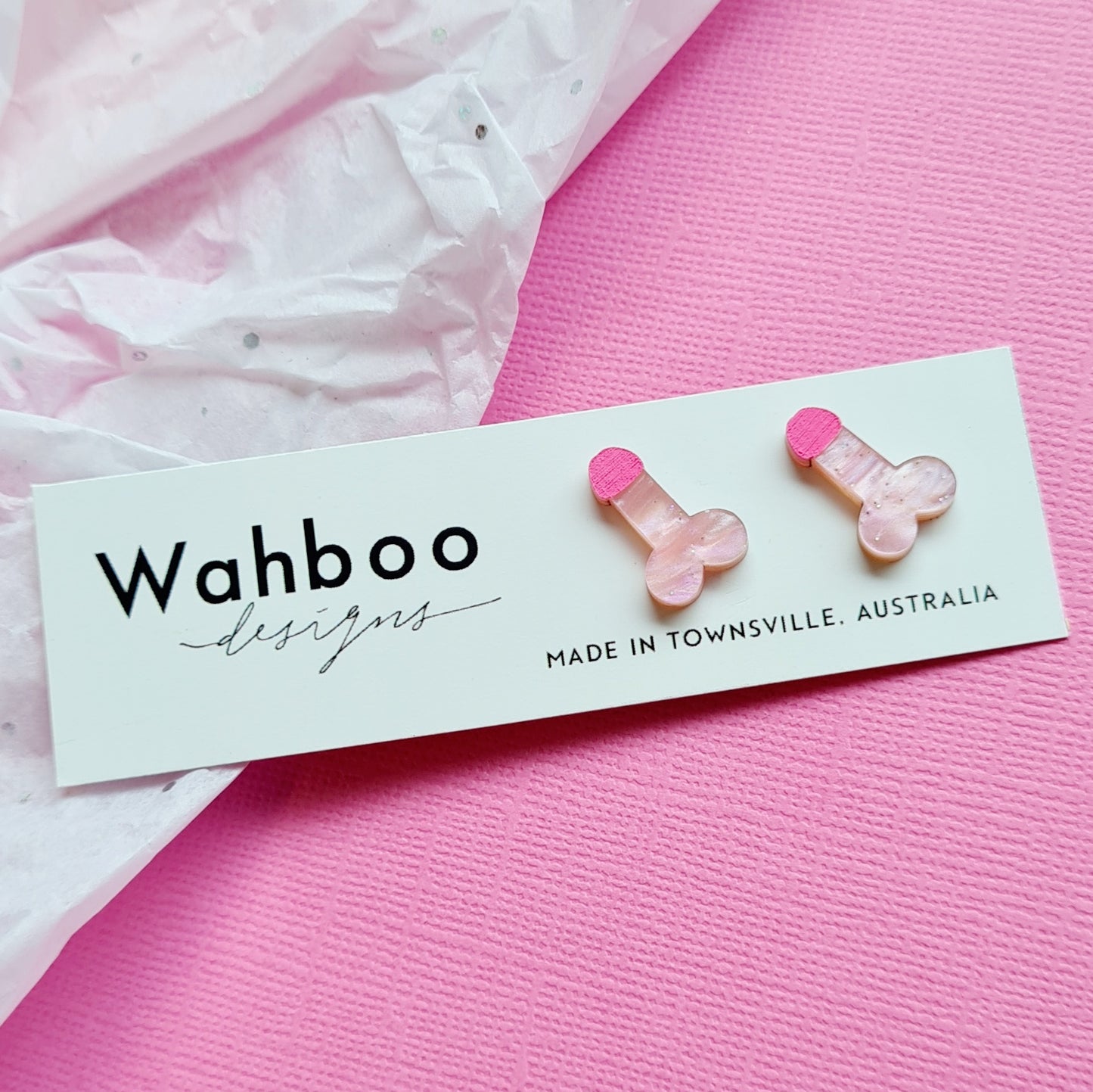 Penis Stud Earrings