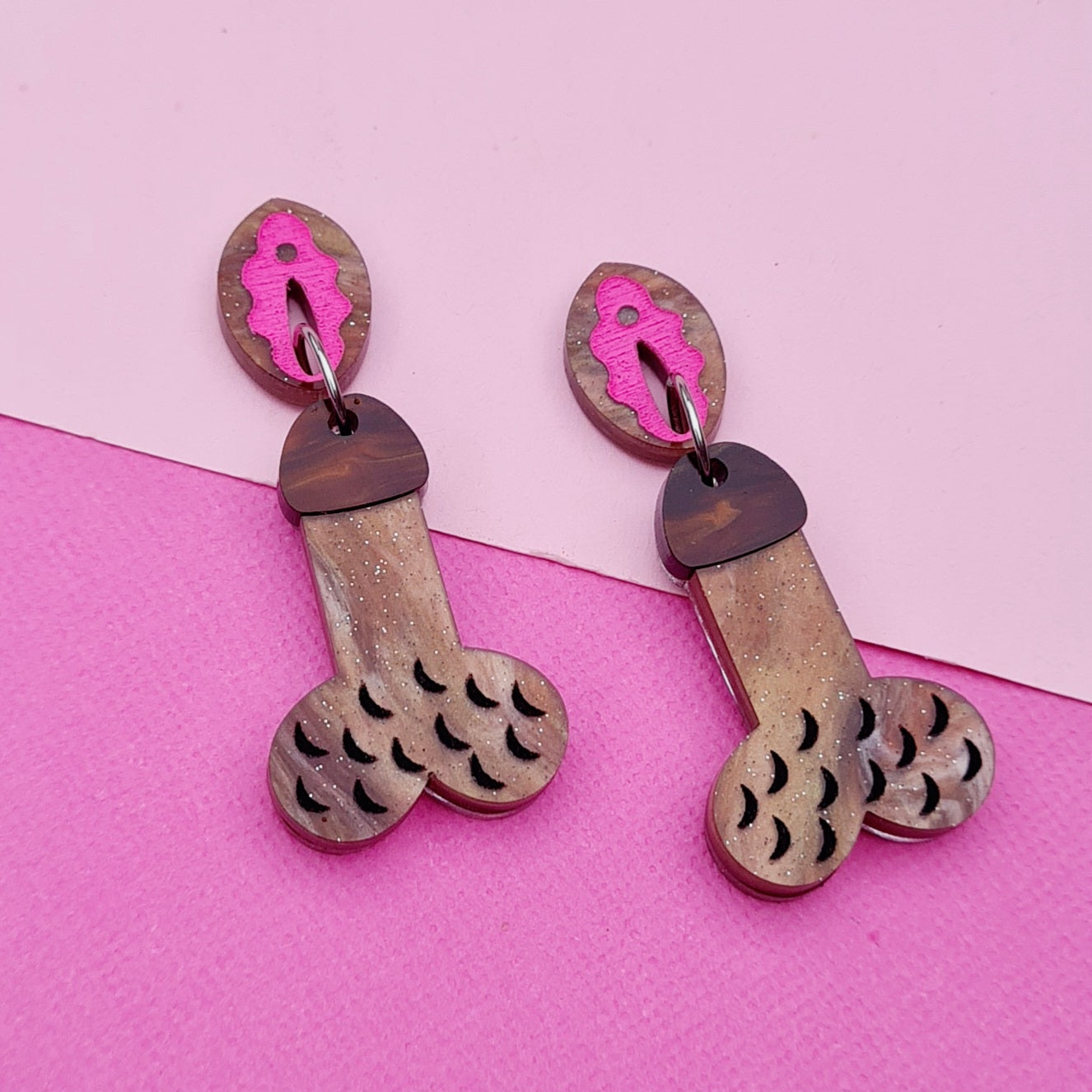 Penis Dangle Earrings