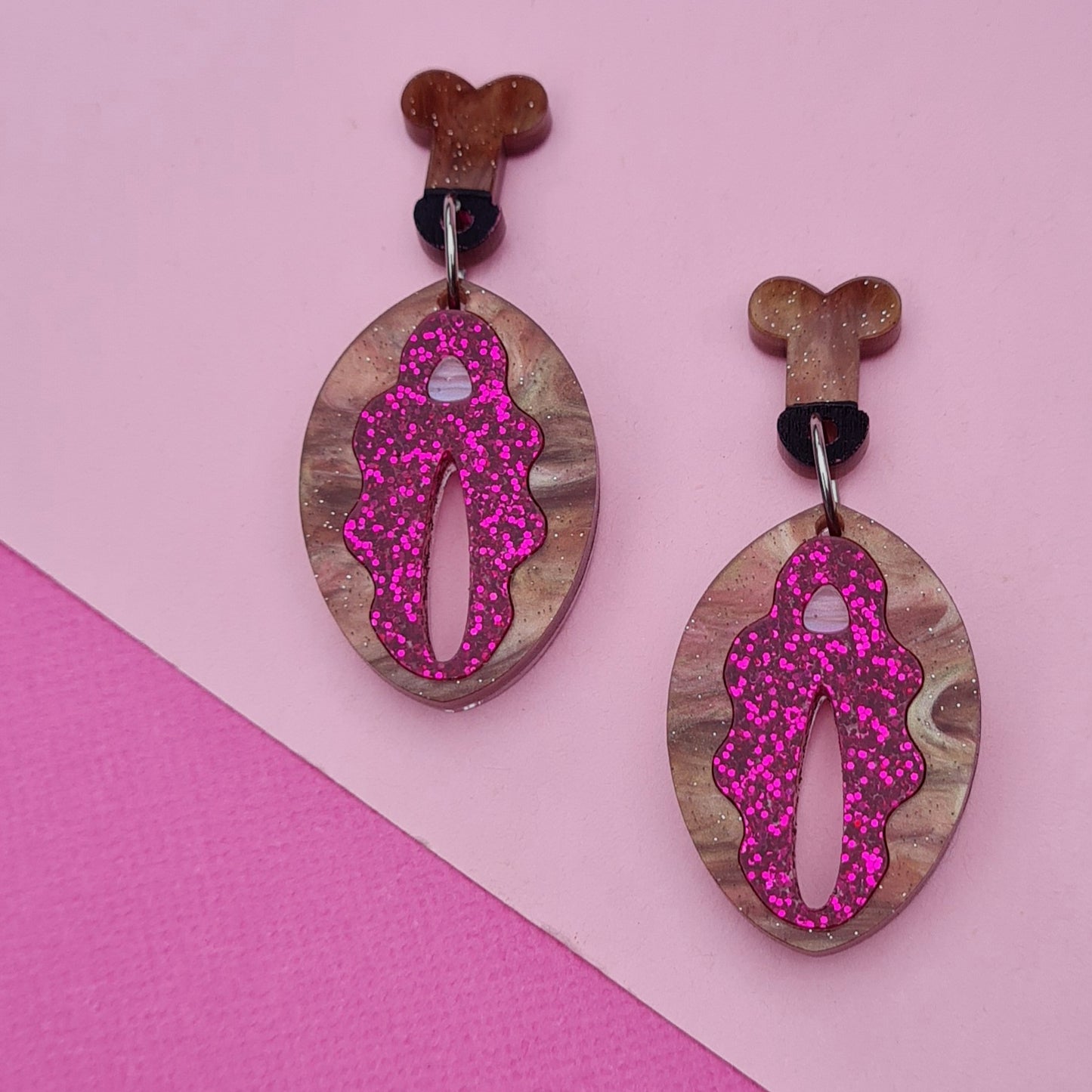 Vagina Dangle Earrings