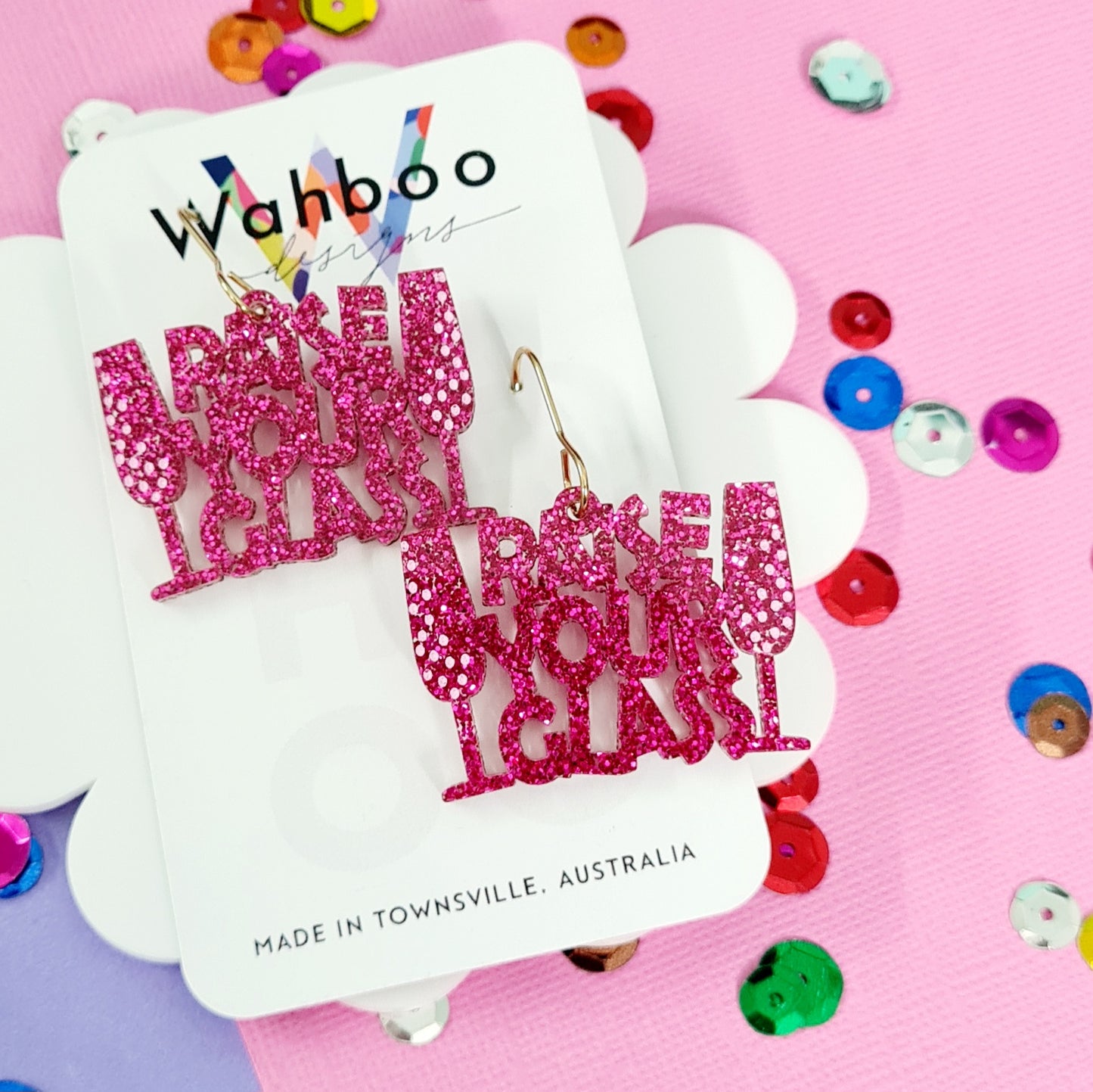 Raise Your Glass Dangles