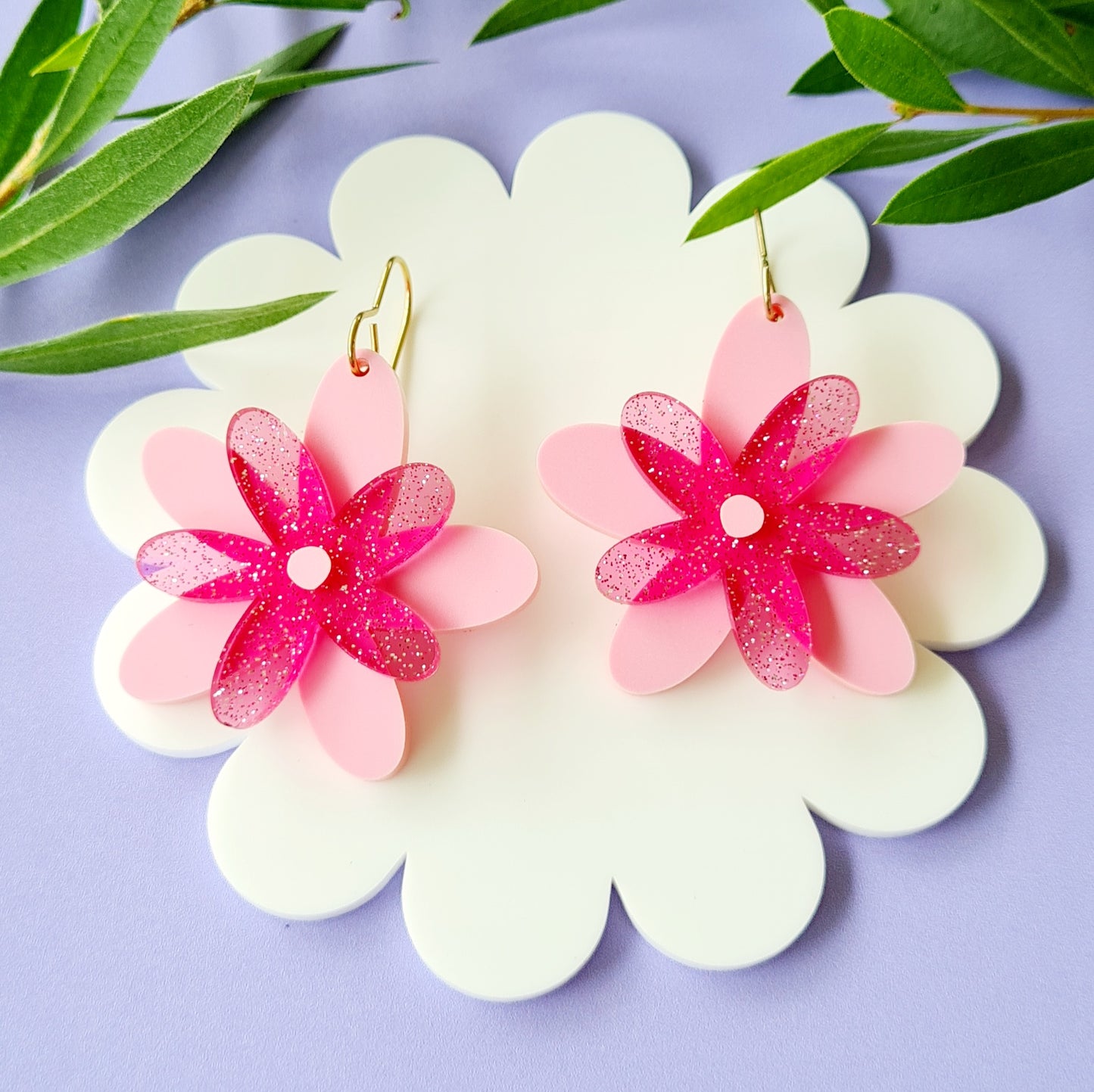 Flora Flower Dangle Earrings