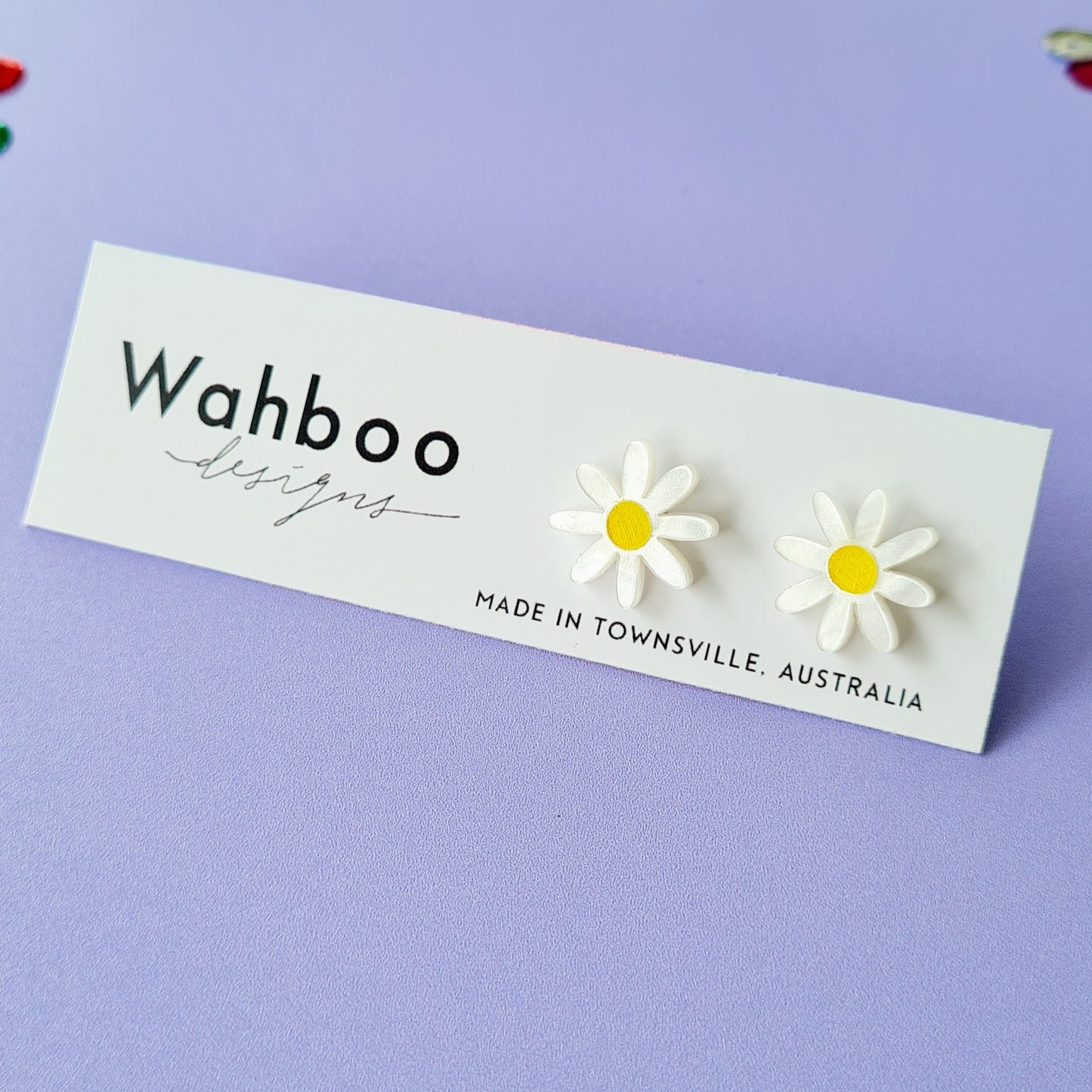 Daisy Painted Stud Earrings