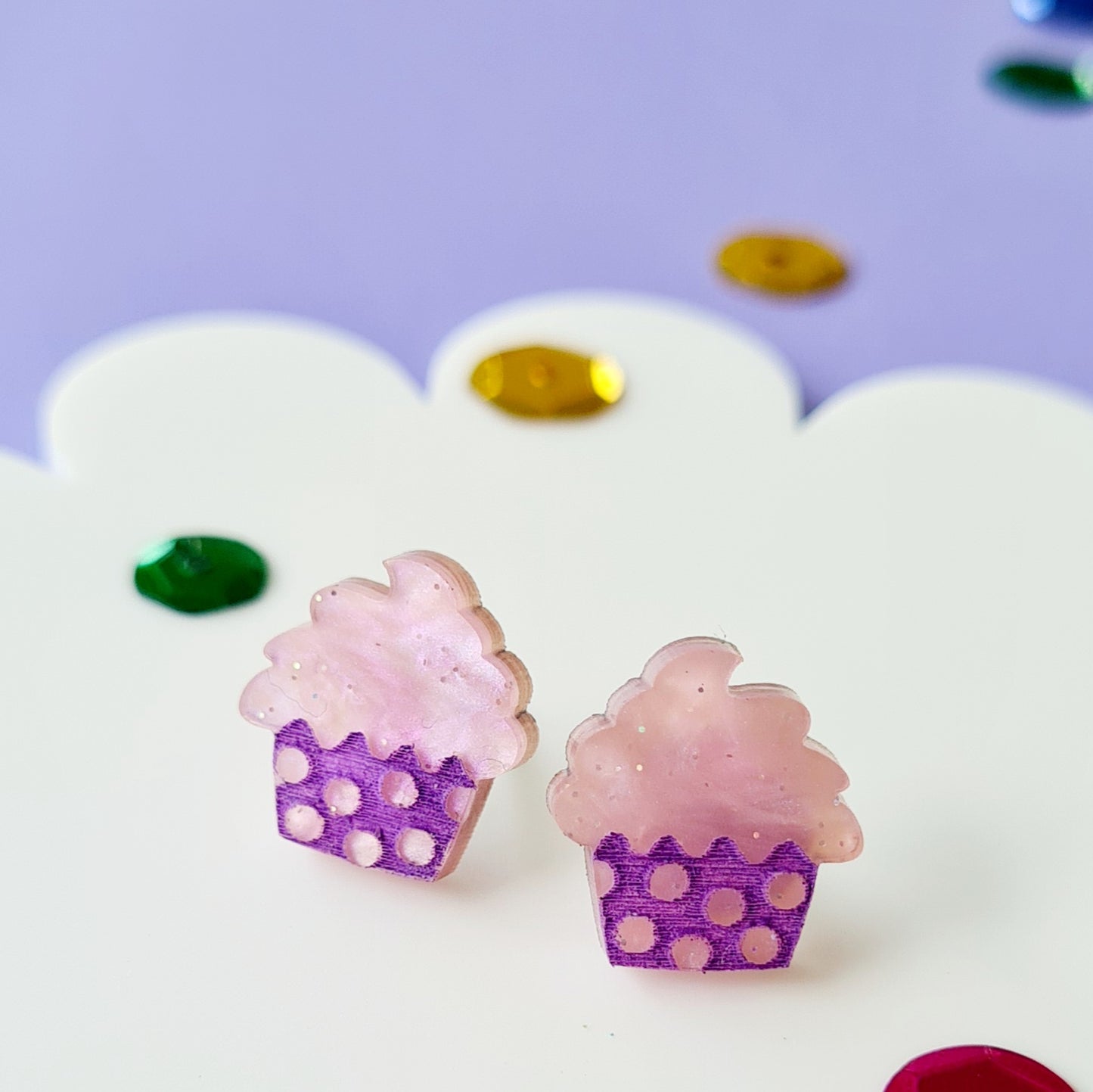Cupcake Stud Earrings