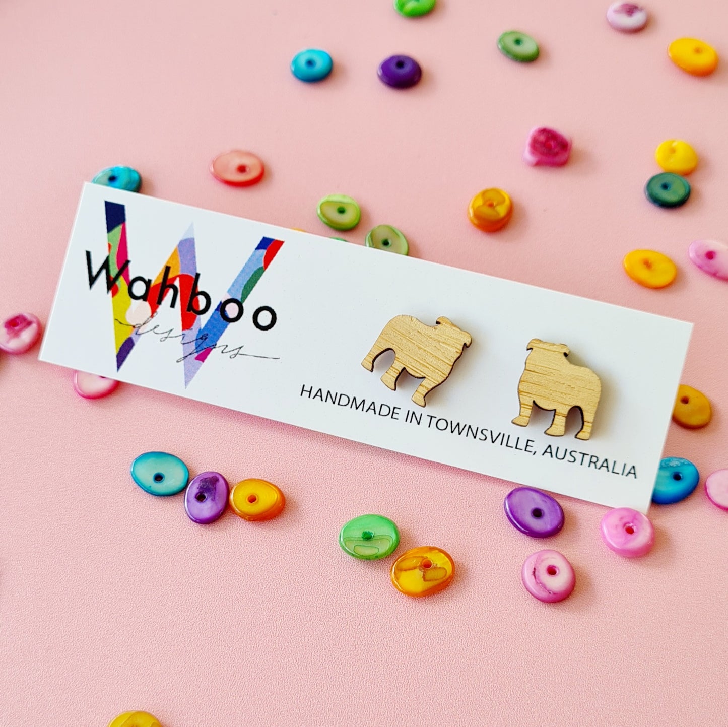 Bulldog Stud Earrings