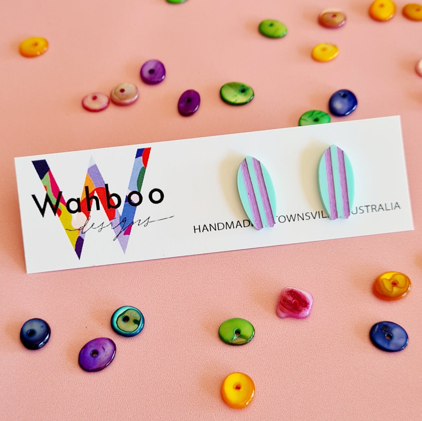 Surfboard Stud Earrings