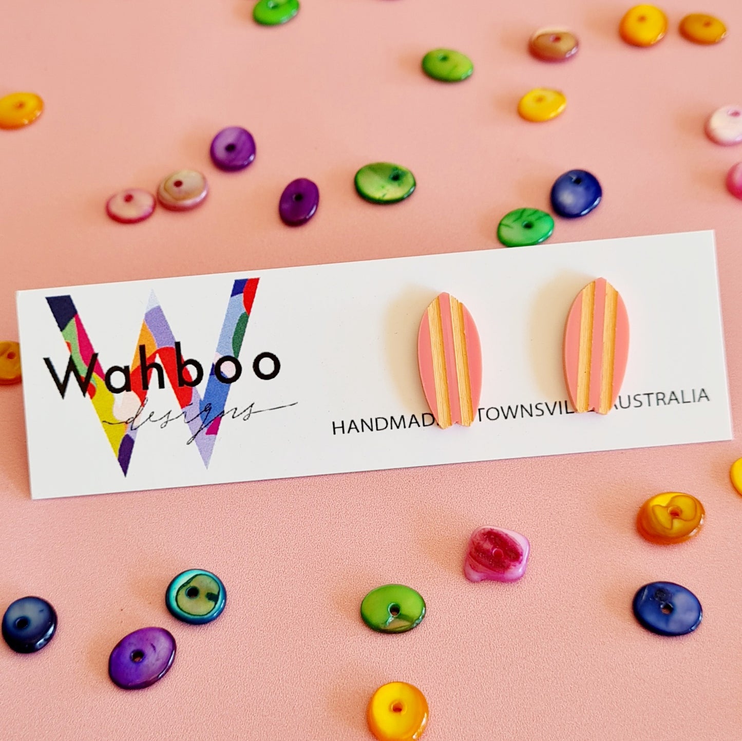 Surfboard Stud Earrings