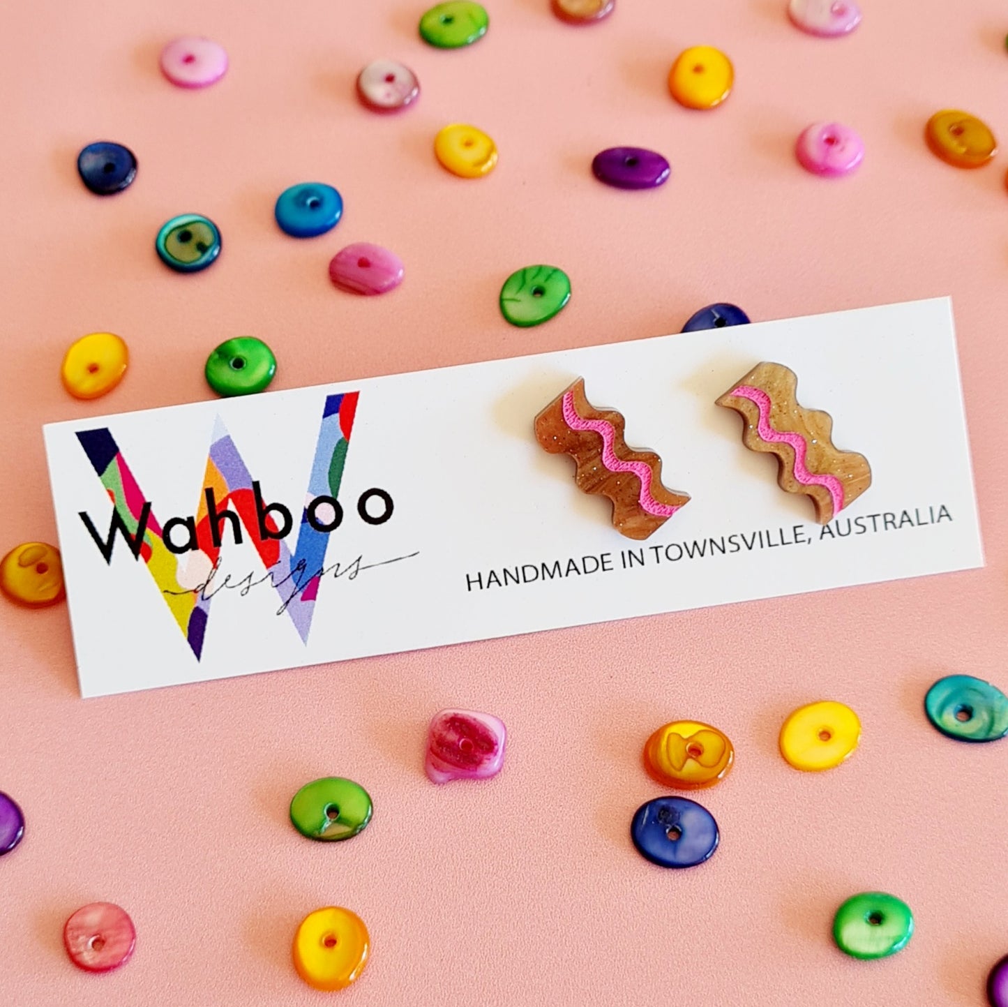 Bacon and Eggs Stud Earrings