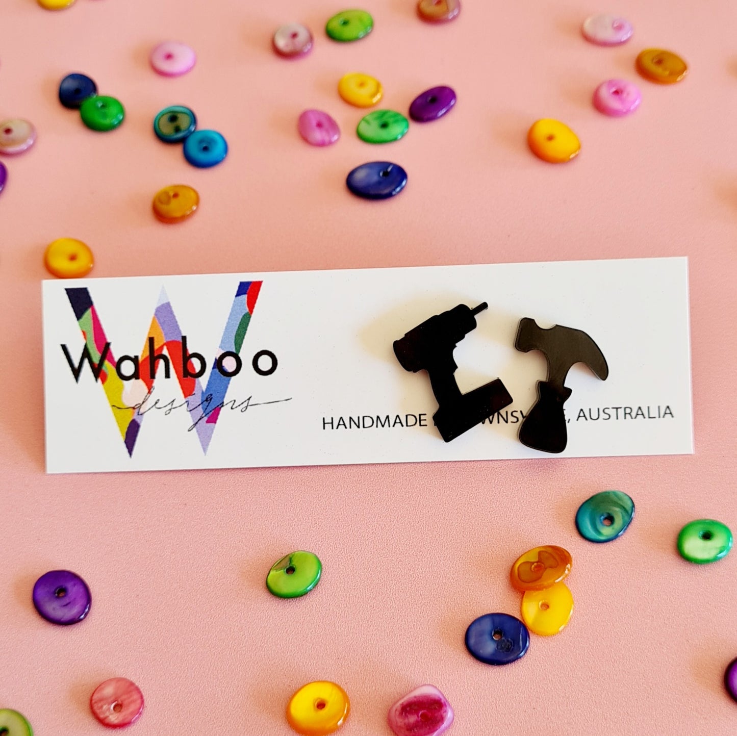 Drill Stud Earrings