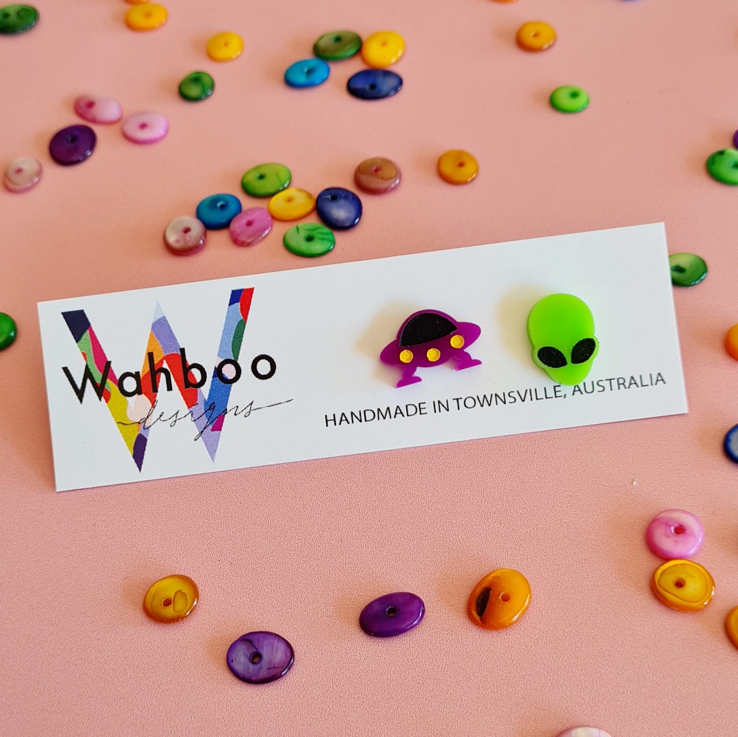 UFO Spaceship Stud Earrings