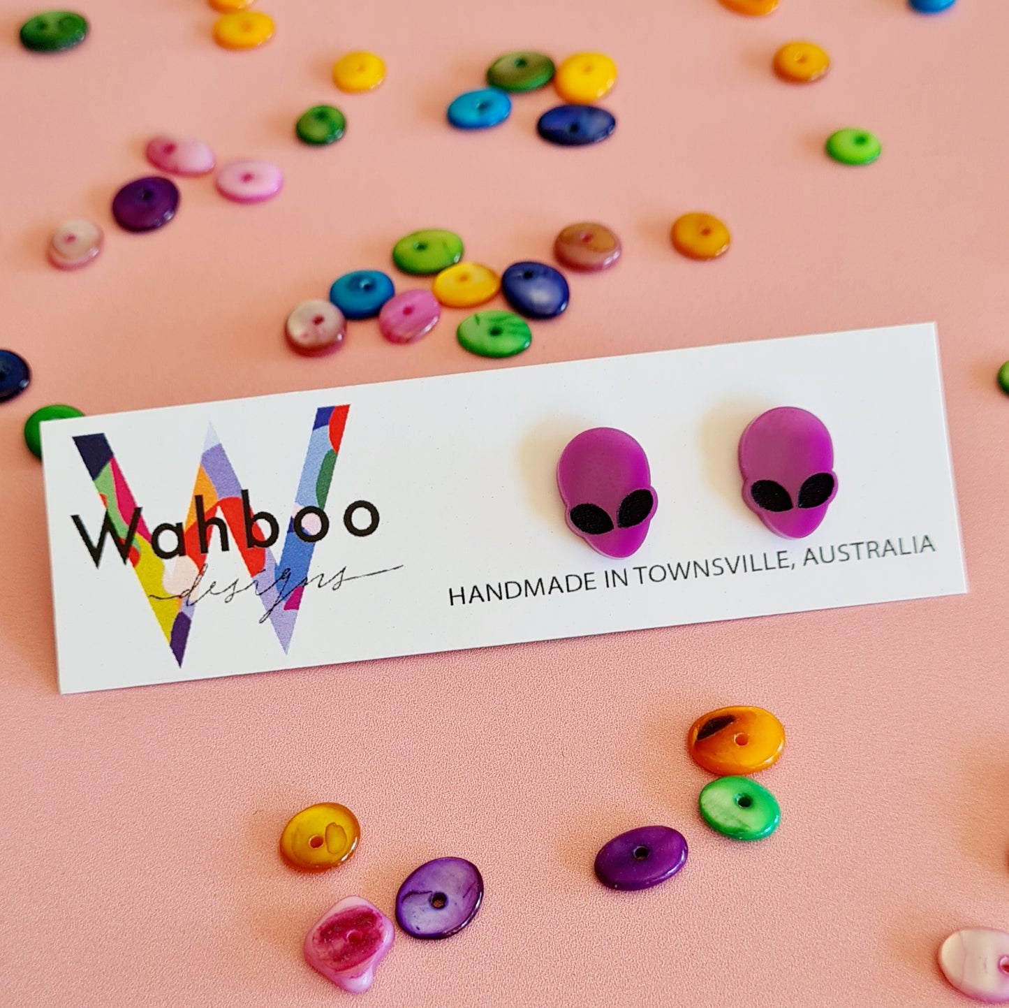 Alien Face Stud Earrings