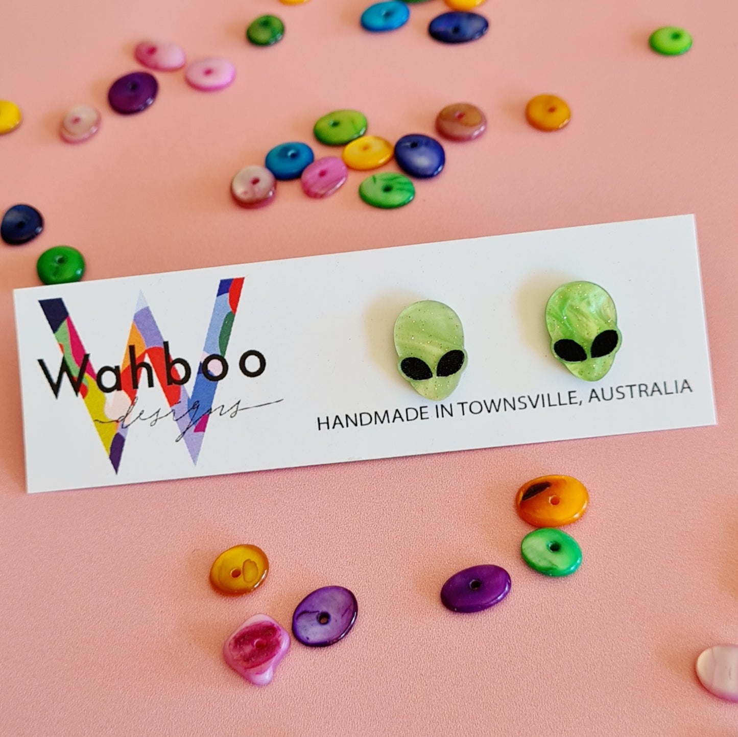 Alien Face Stud Earrings