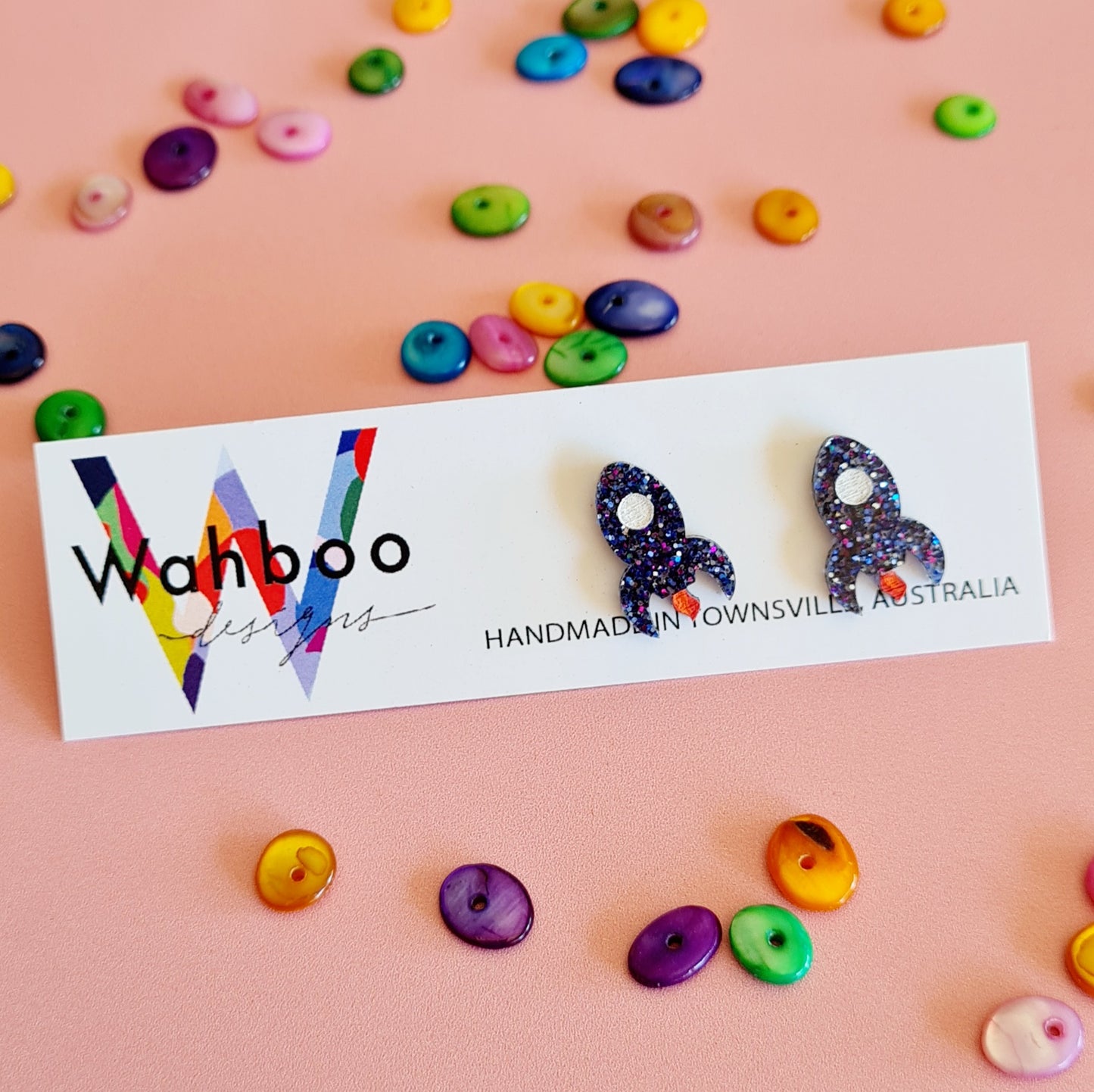 Rocketship Stud Earrings