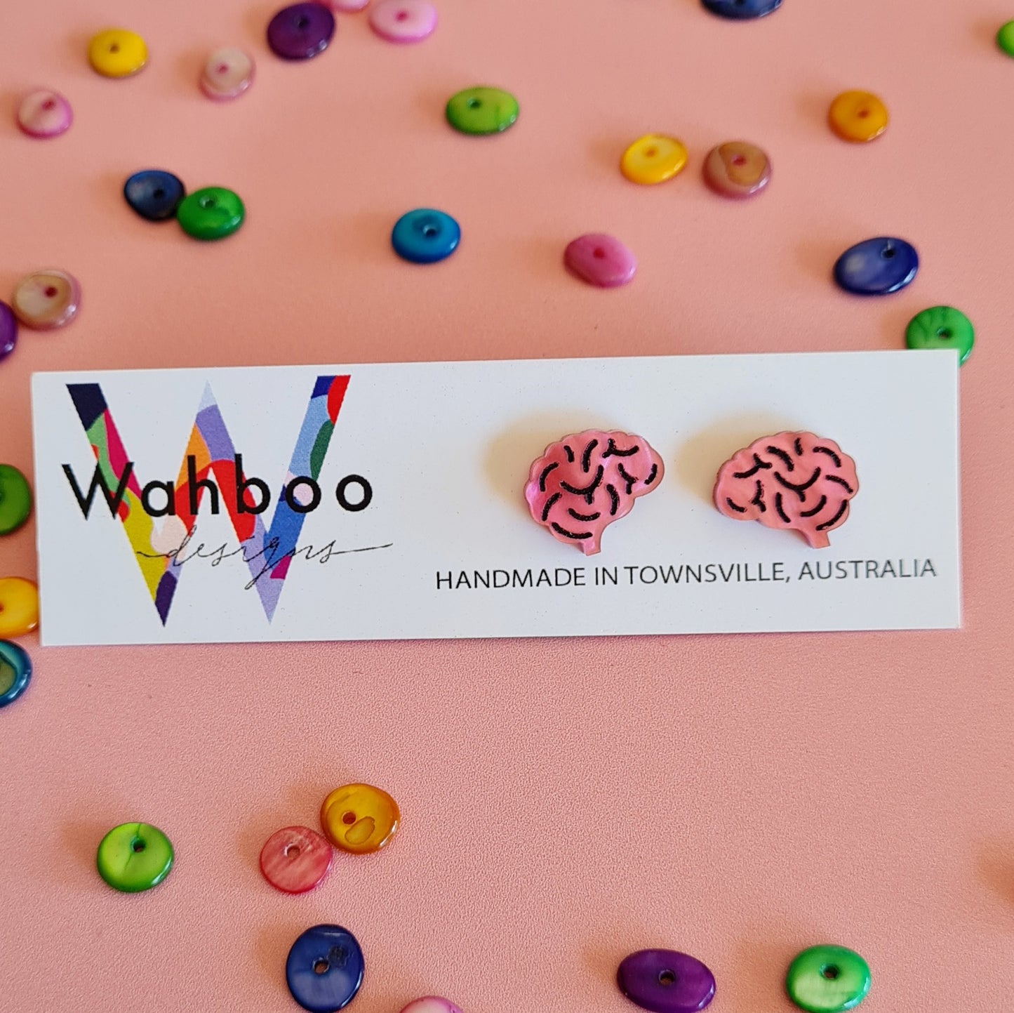Brain Stud Earrings
